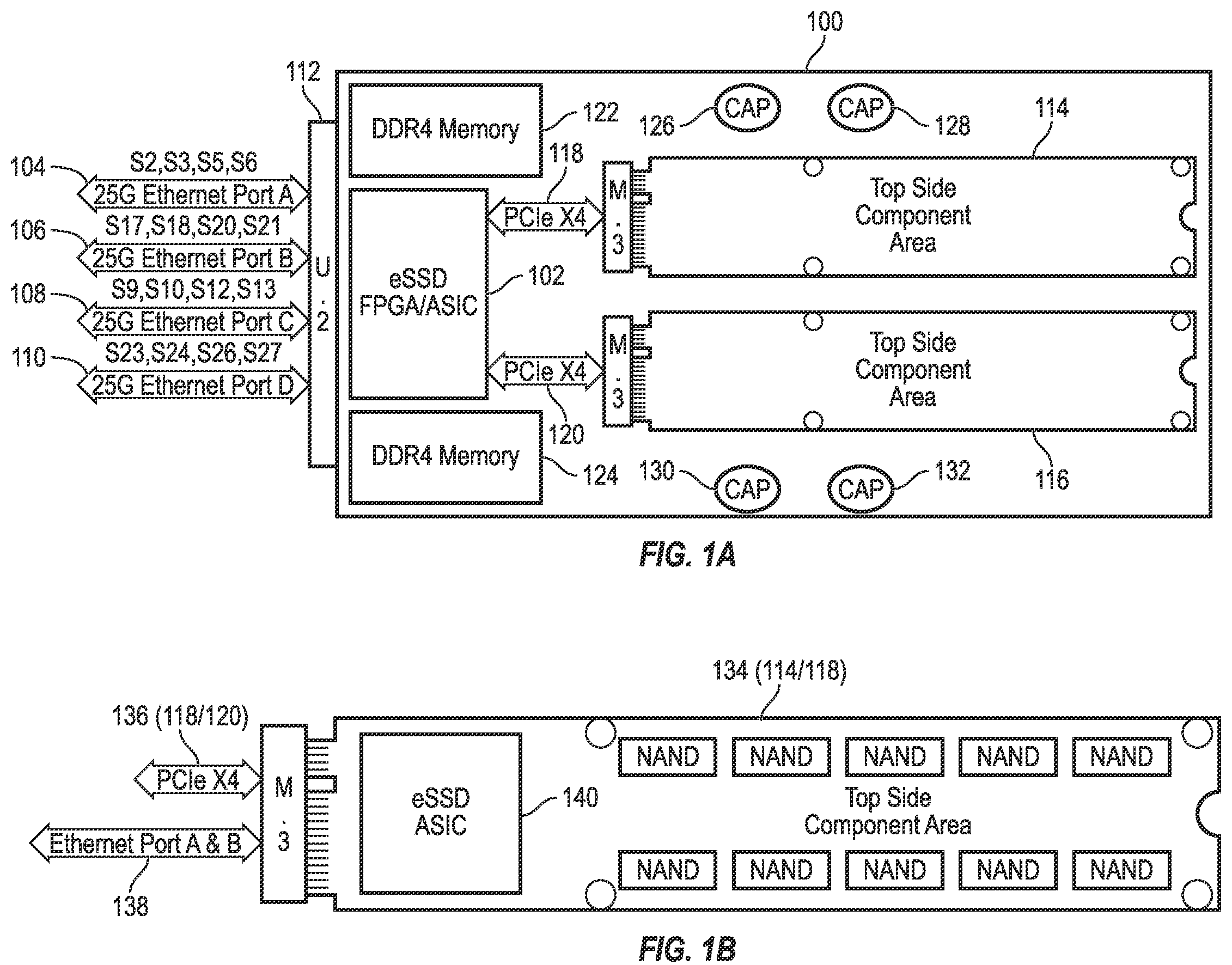 Patent US12174776 — System and method for supporting multi-mode and/or multi-speed non-volatile memory (NVM) express (NVMe) over fabrics (NVMe-oF) devices — Figure 1