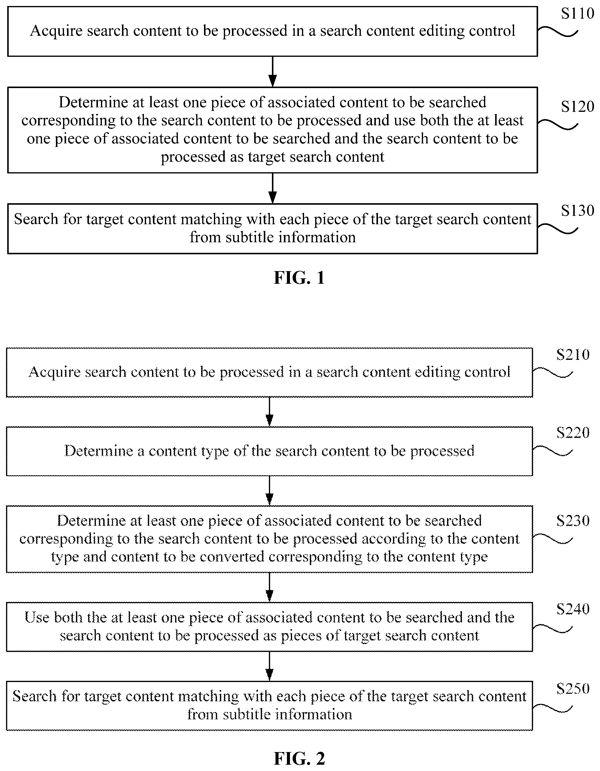 Patent US12174880 — Method for searching target content, and electronic device and storage medium — Figure 1