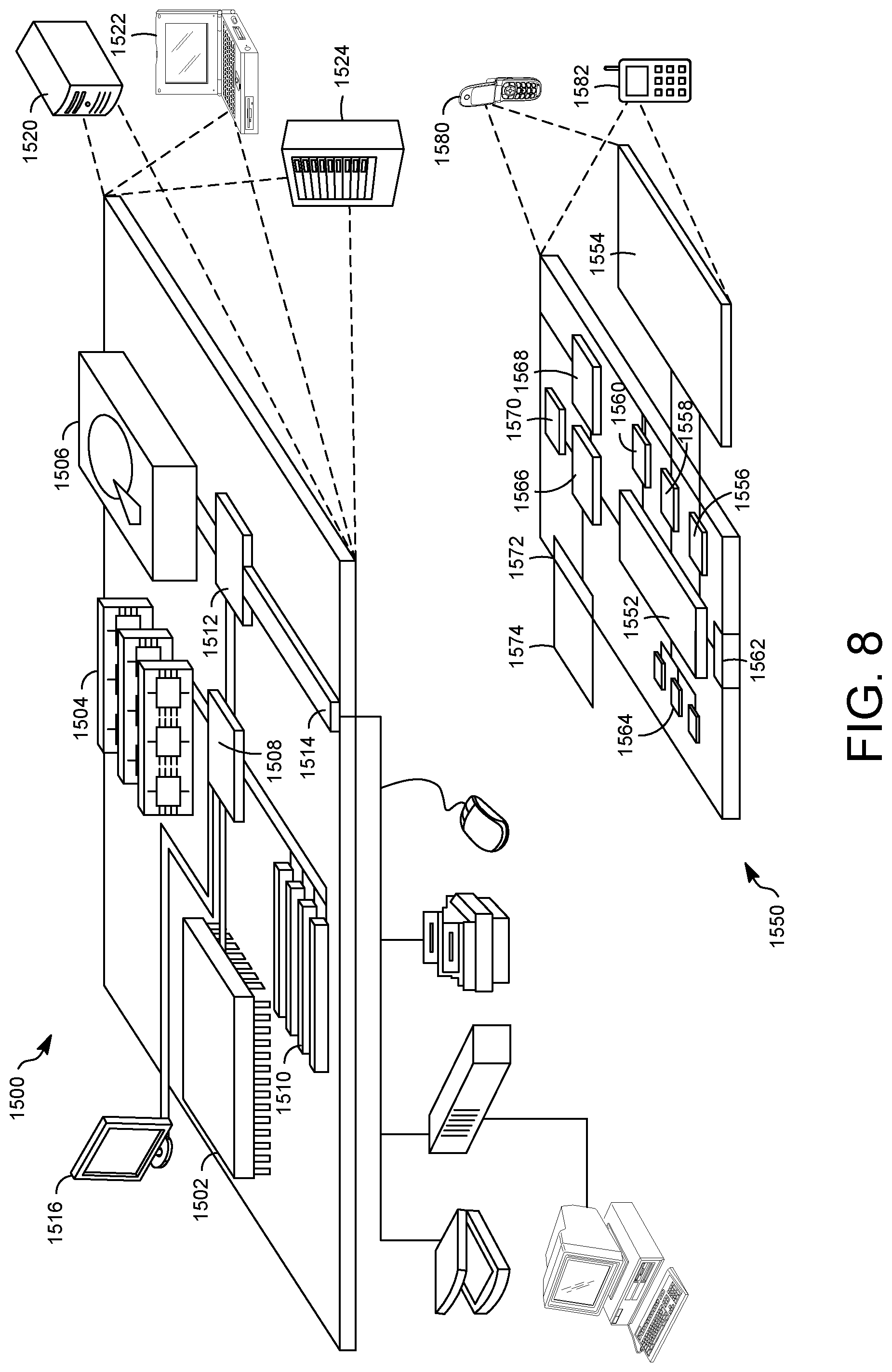 Patent US12174931 Figure 8 – Device access using a head-mounted device