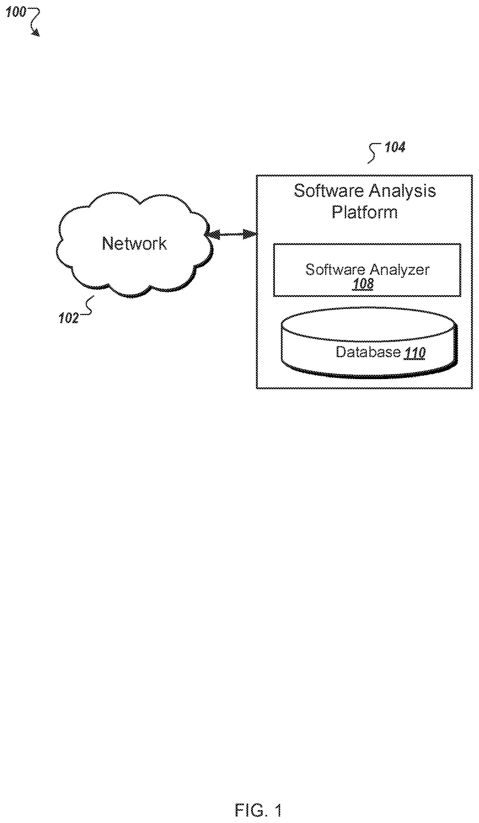 Patent US12174965 — Identifying application program interface use in a binary code — Figure 1