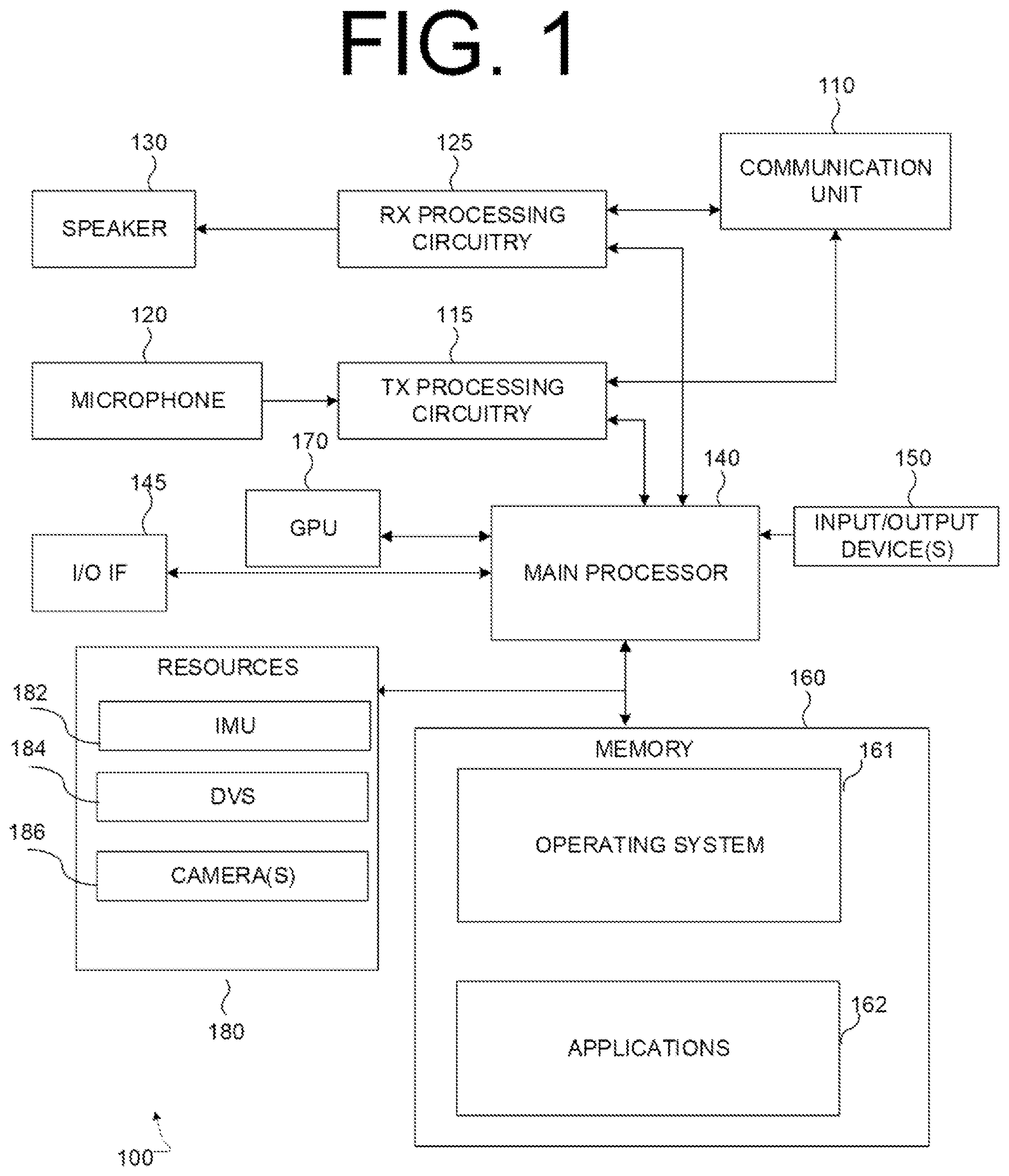 Patent US12174995 — Method and apparatus for removing privacy sensitive objects in an augmented reality system — Figure 1