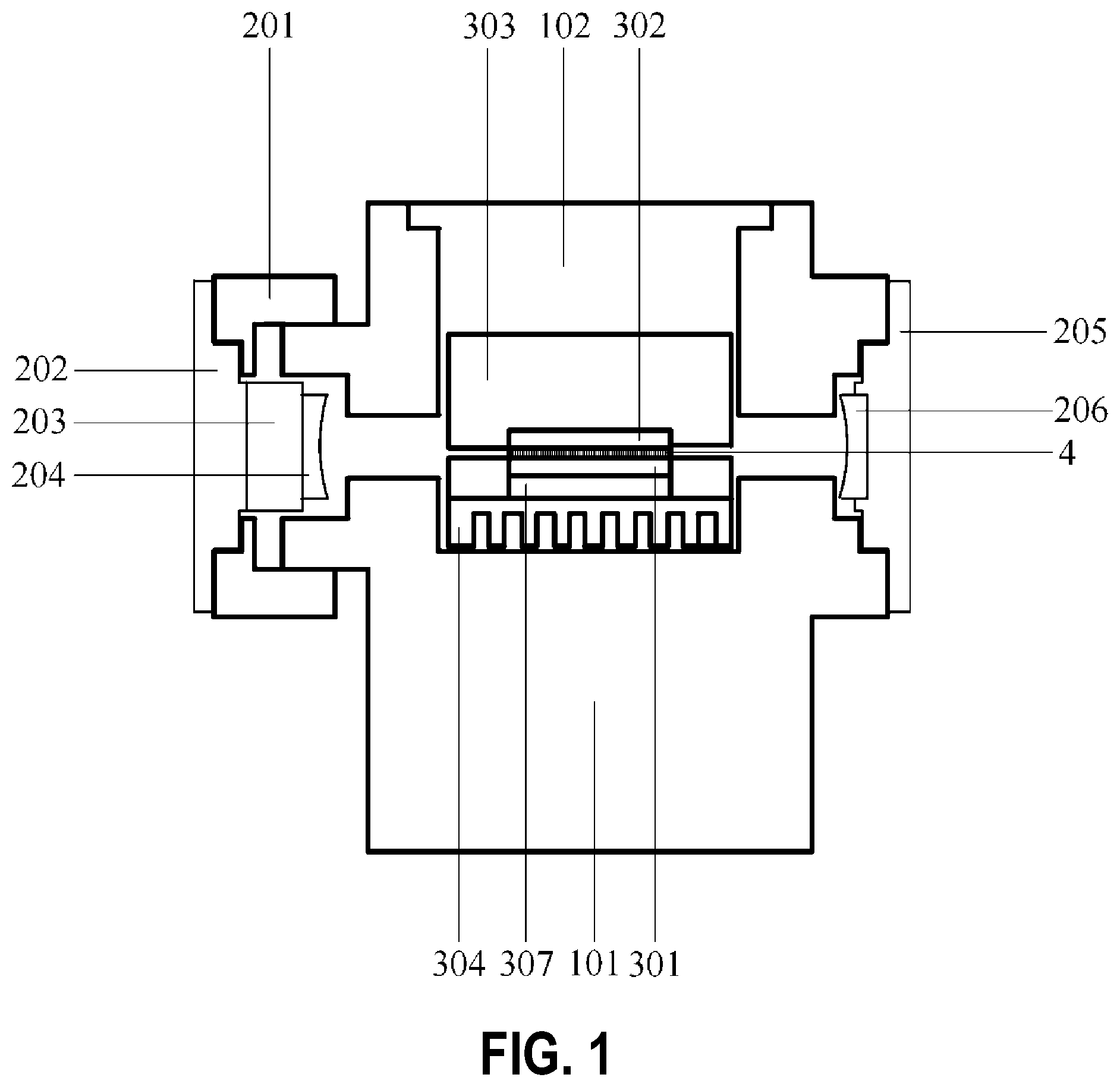 Patent US12184029 — Integral optical resonator for frequency conversion — Figure 1