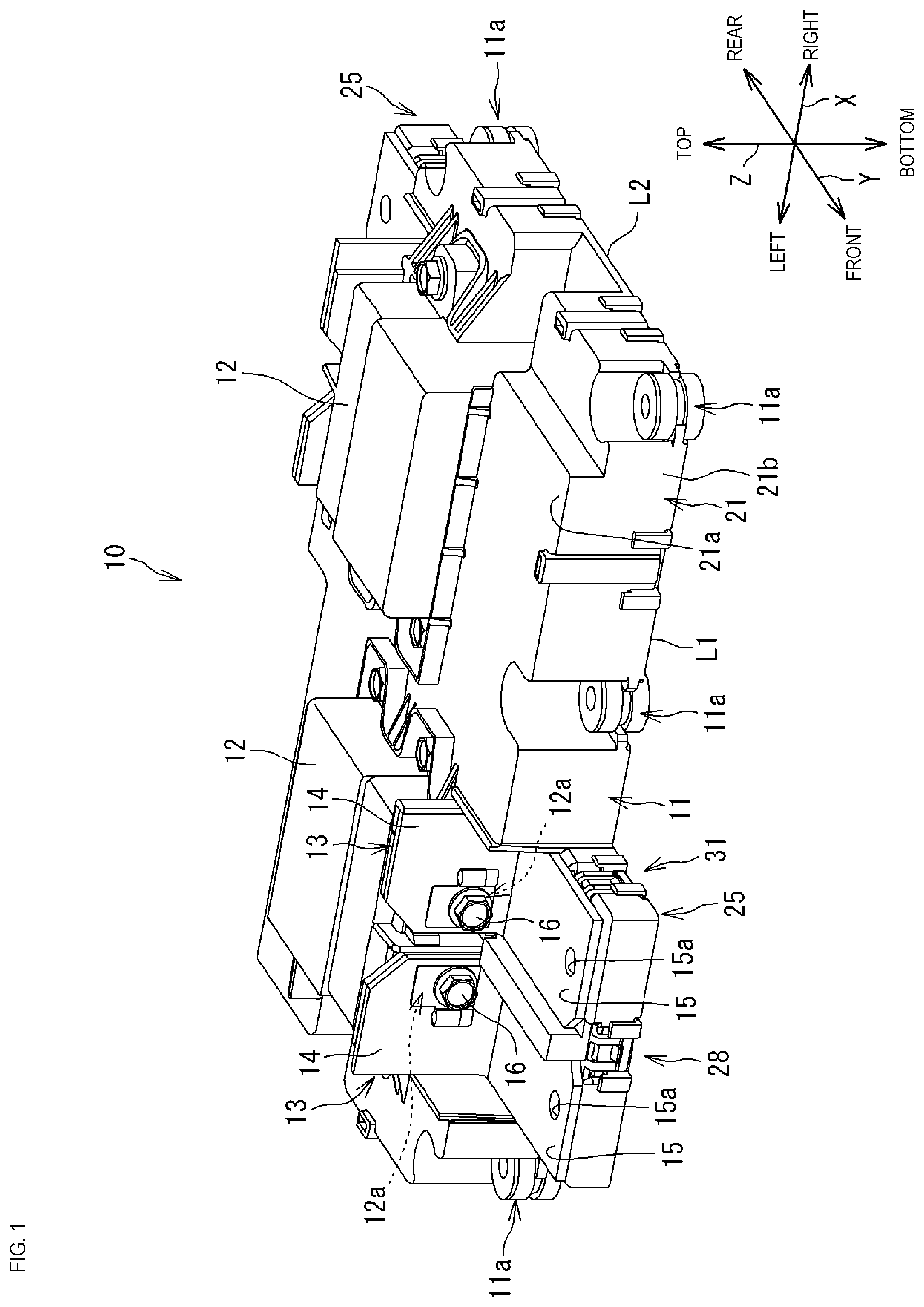 Patent US12184046 Figure 1 – Electrical junction box