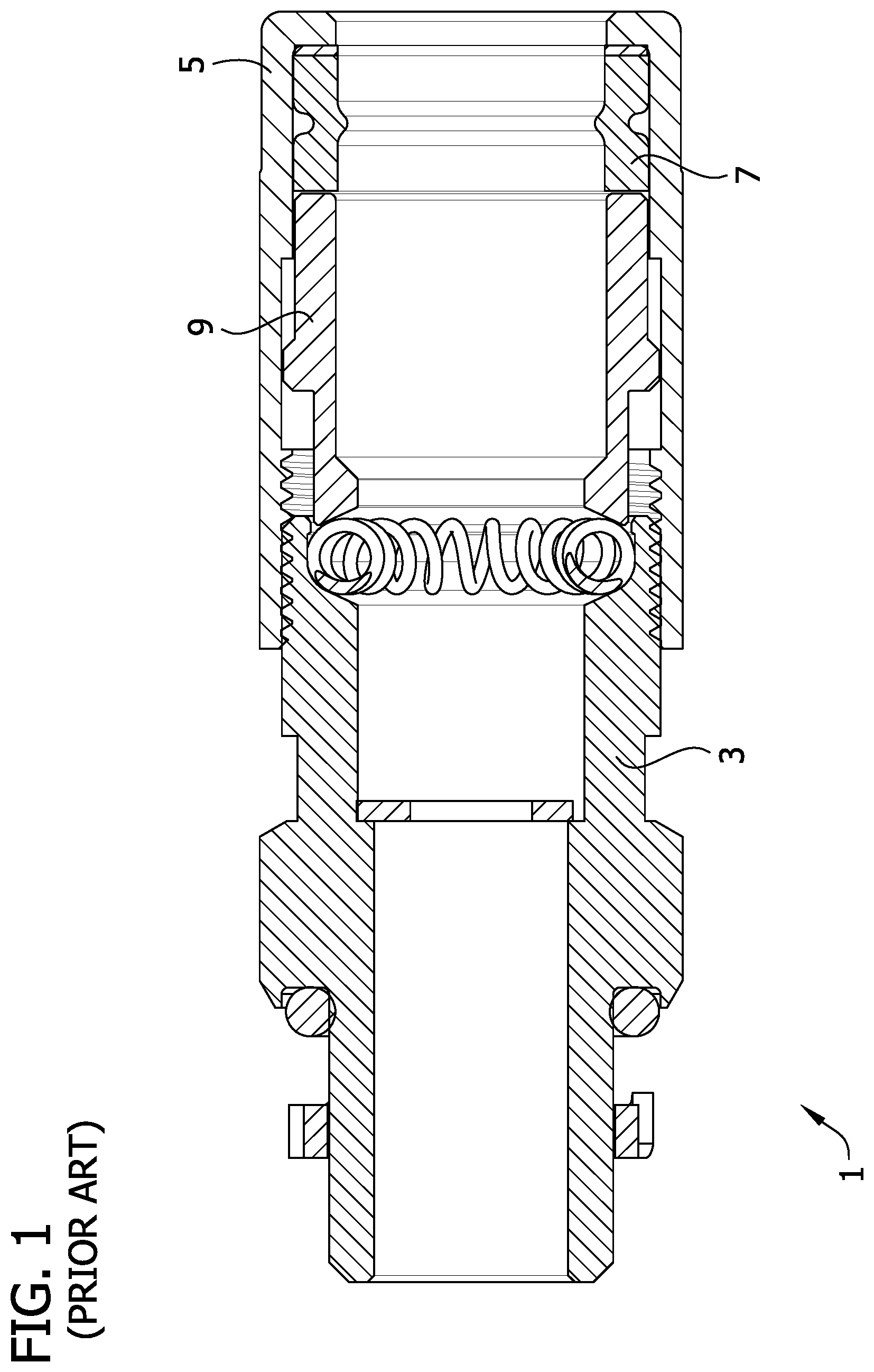 Patent US12184049 — Cable gland with compression limiting assembly — Figure 1
