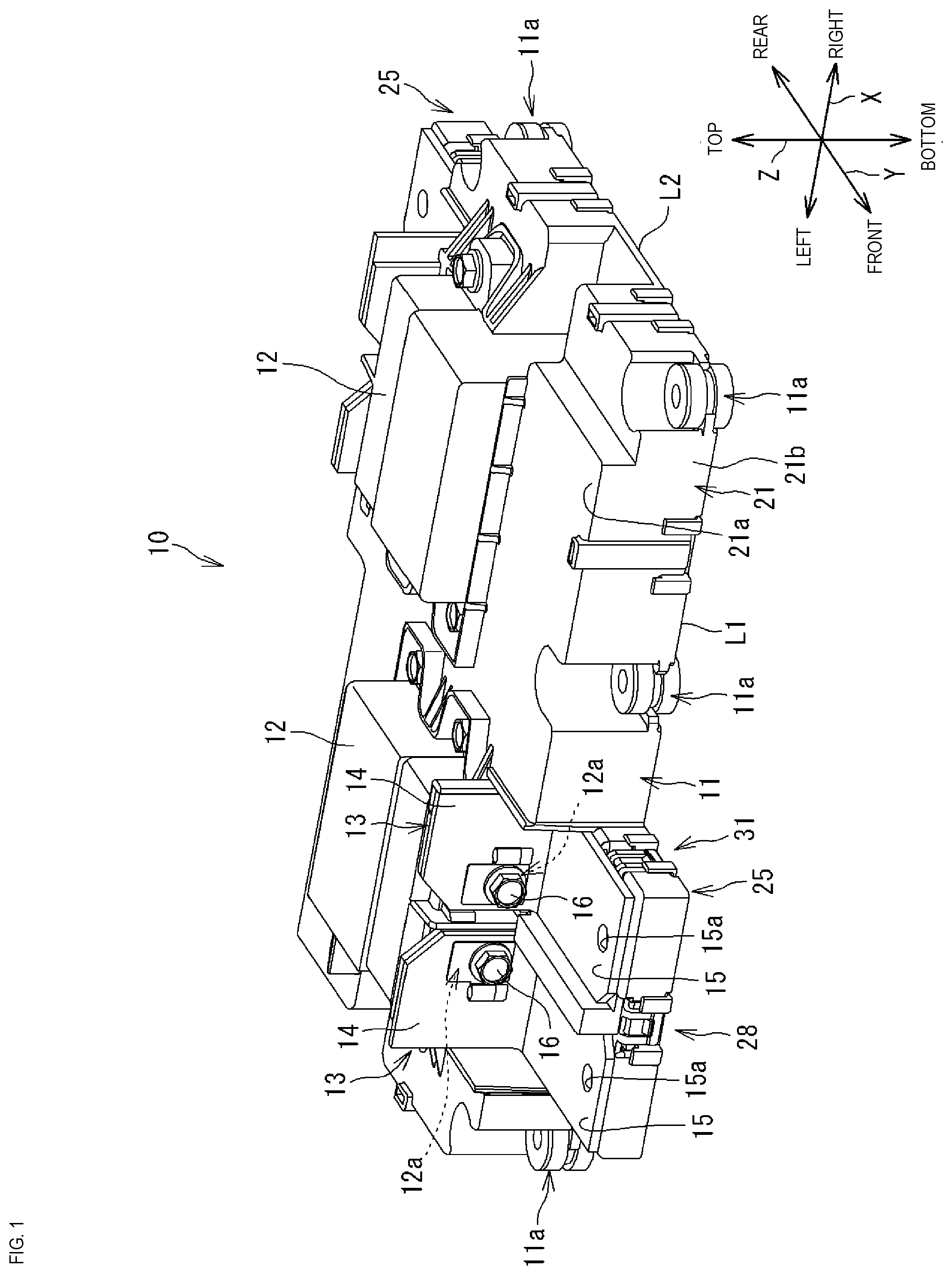 Patent US12184050 — Electrical junction box — Figure 1