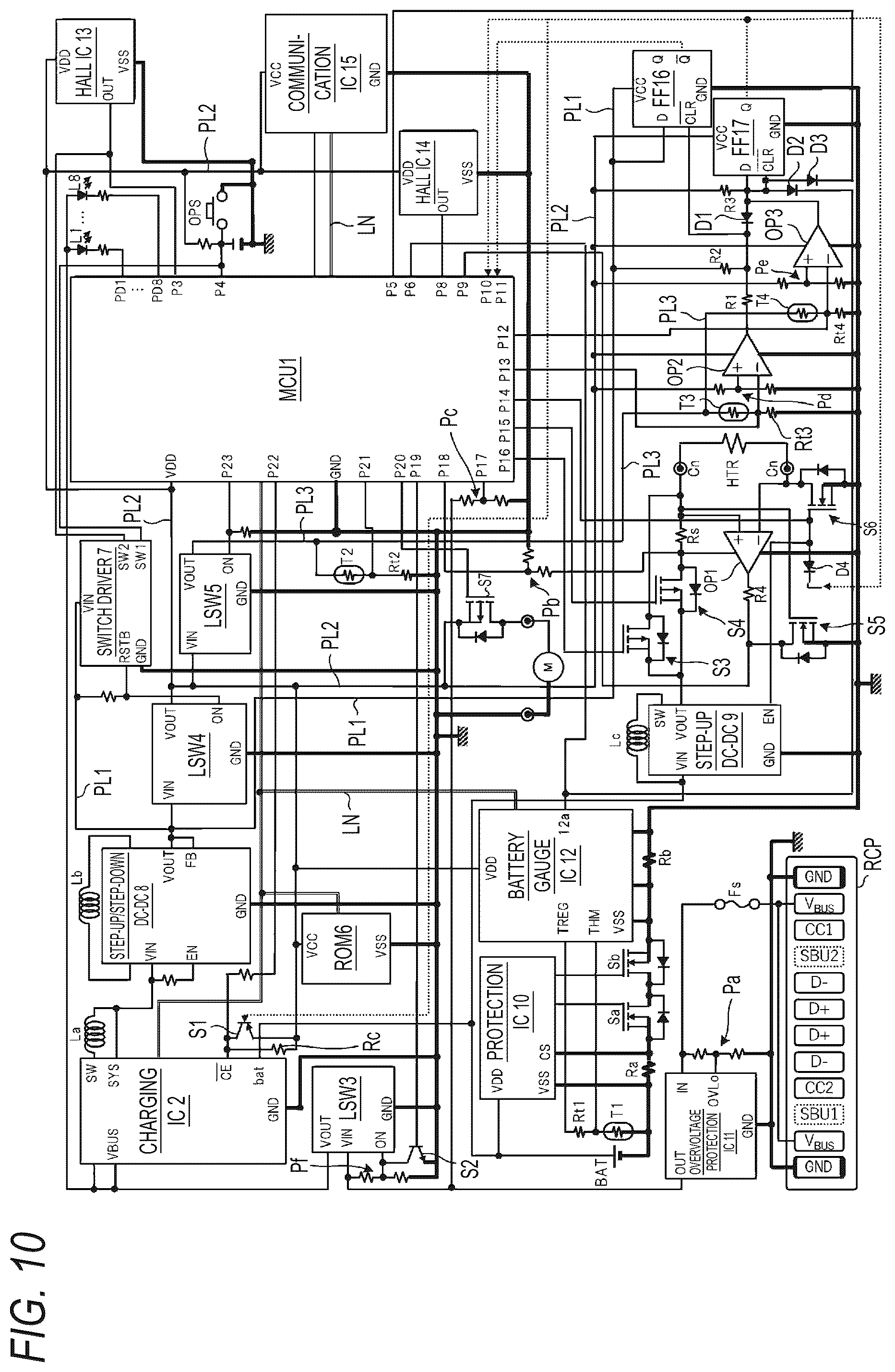Patent US12184109 Figure 10 – Power supply unit for aerosol generation device