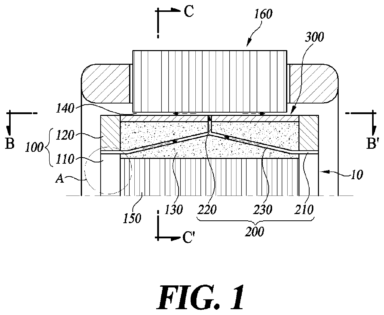 Patent US12184156 — Rotor cooling structure for induction motor — Figure 1