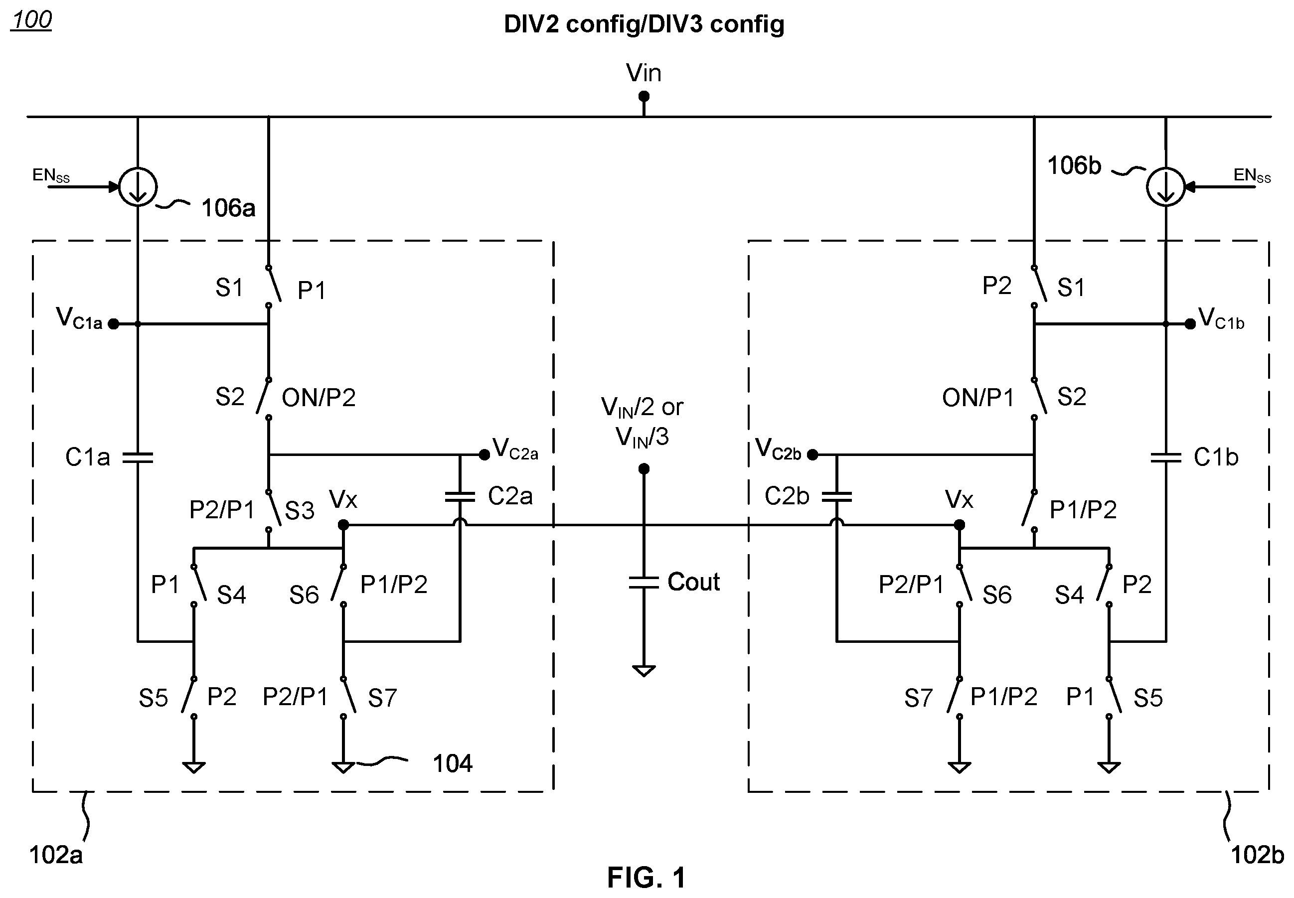Patent US12184174 — Reduced gate drive for power converter with dynamically switching ratio — Figure 1