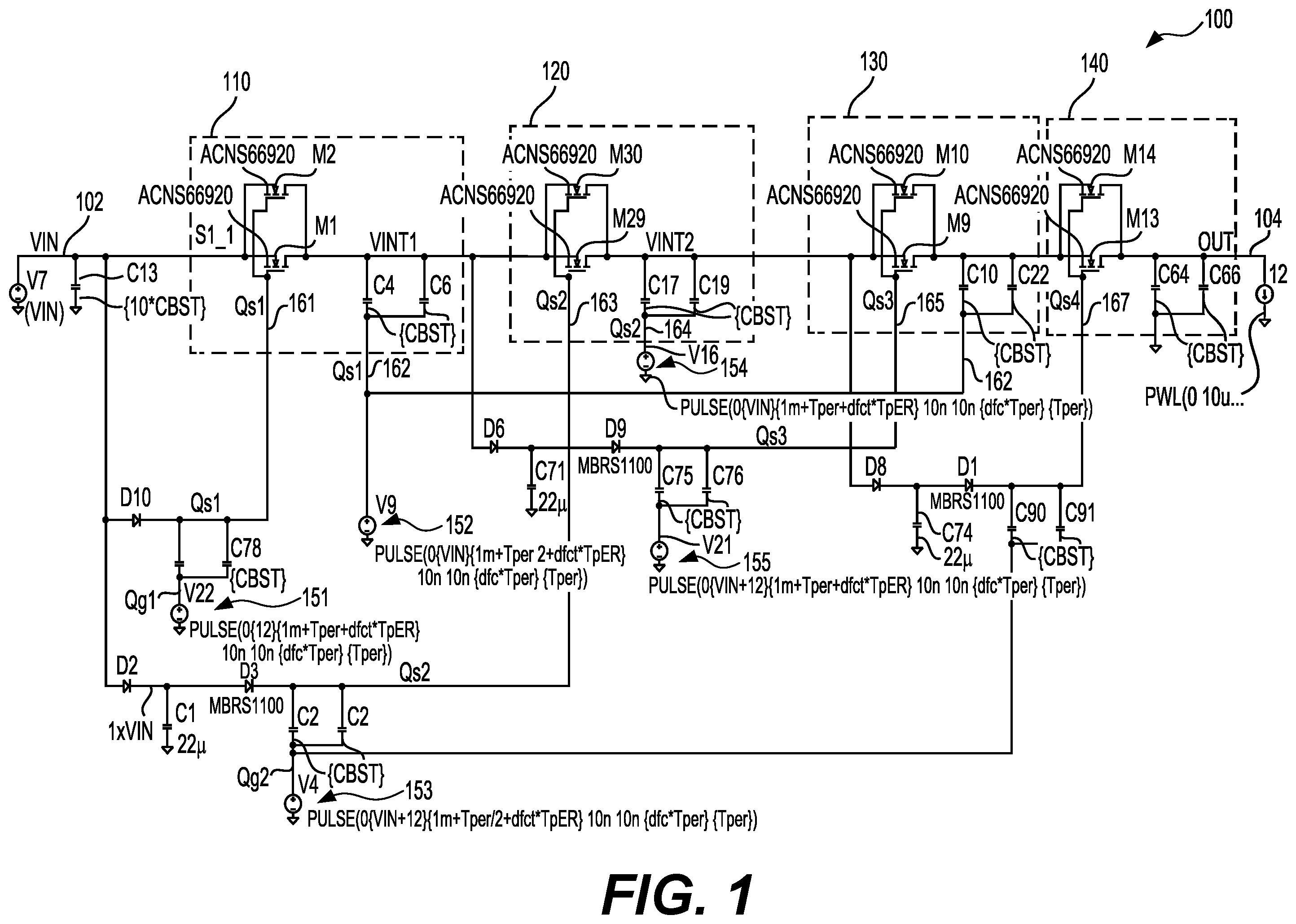 Patent US12184176 — High voltage multipliers — Figure 1