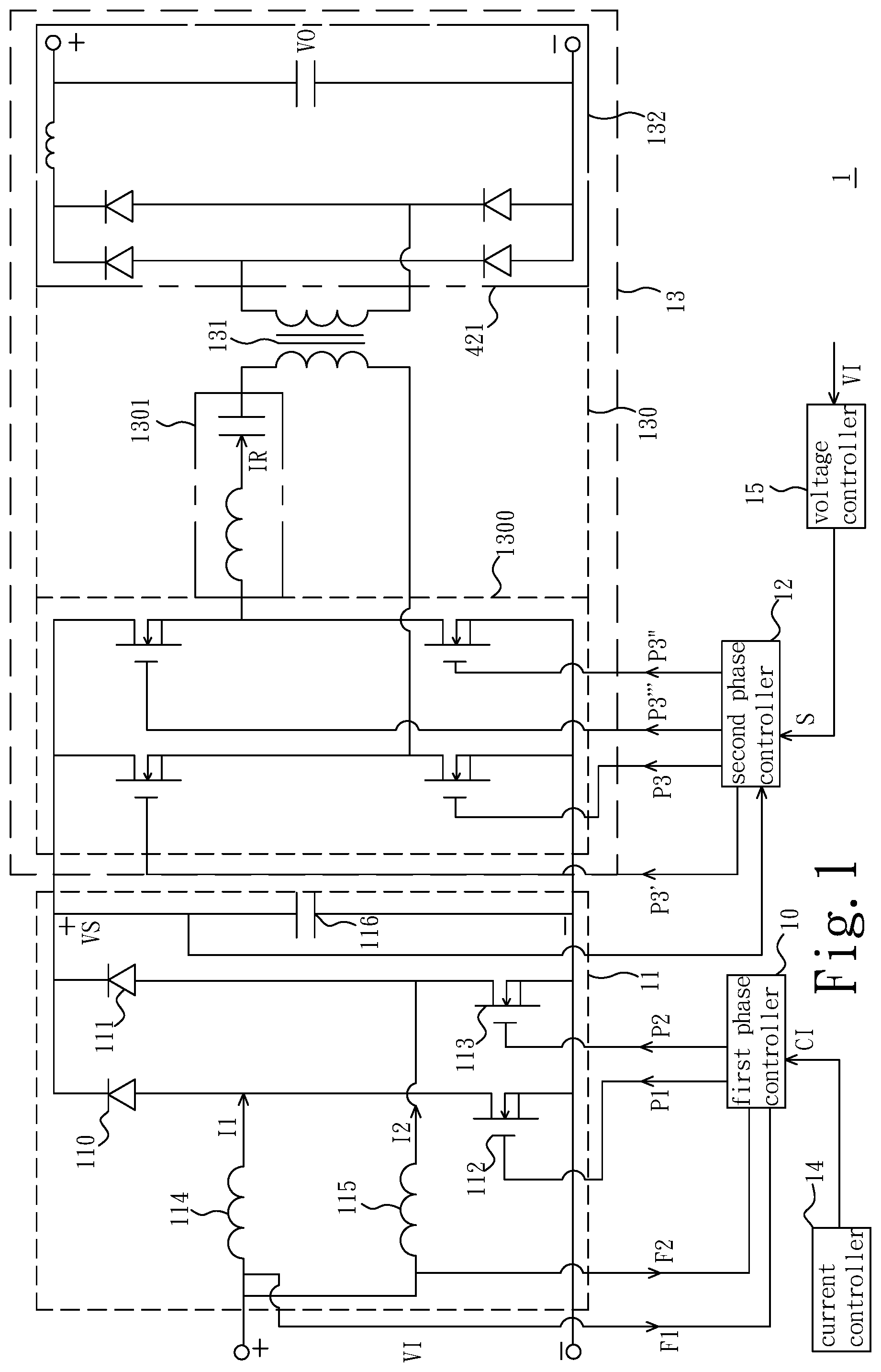 Patent US12184184 — Energy-recycling device and direct-current (DC) voltage-boosting device thereof — Figure 1