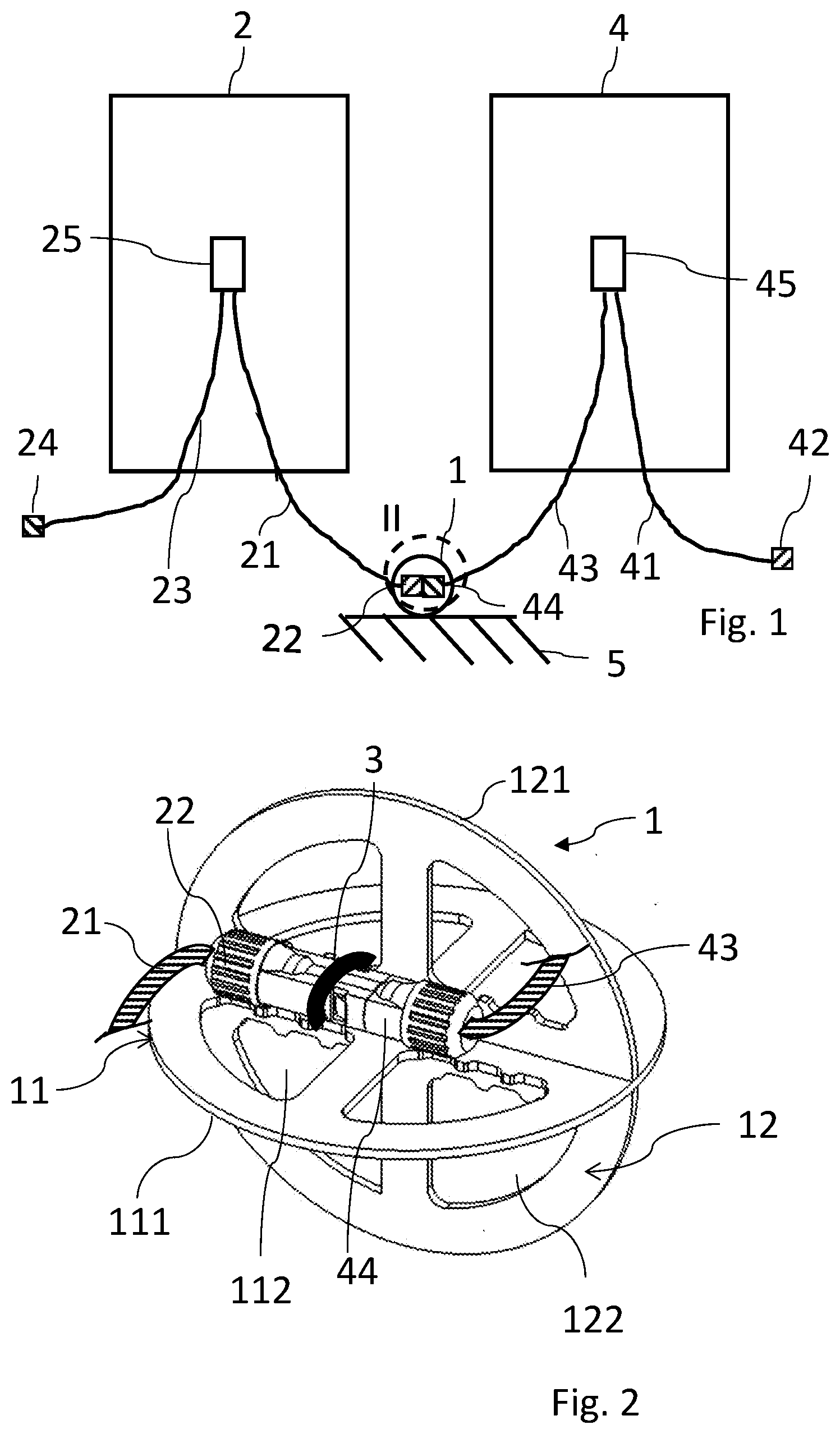 Patent US12184228 — Kit of parts for a solar module system, method for producing a solar module system, and use of a spacer — Figure 1