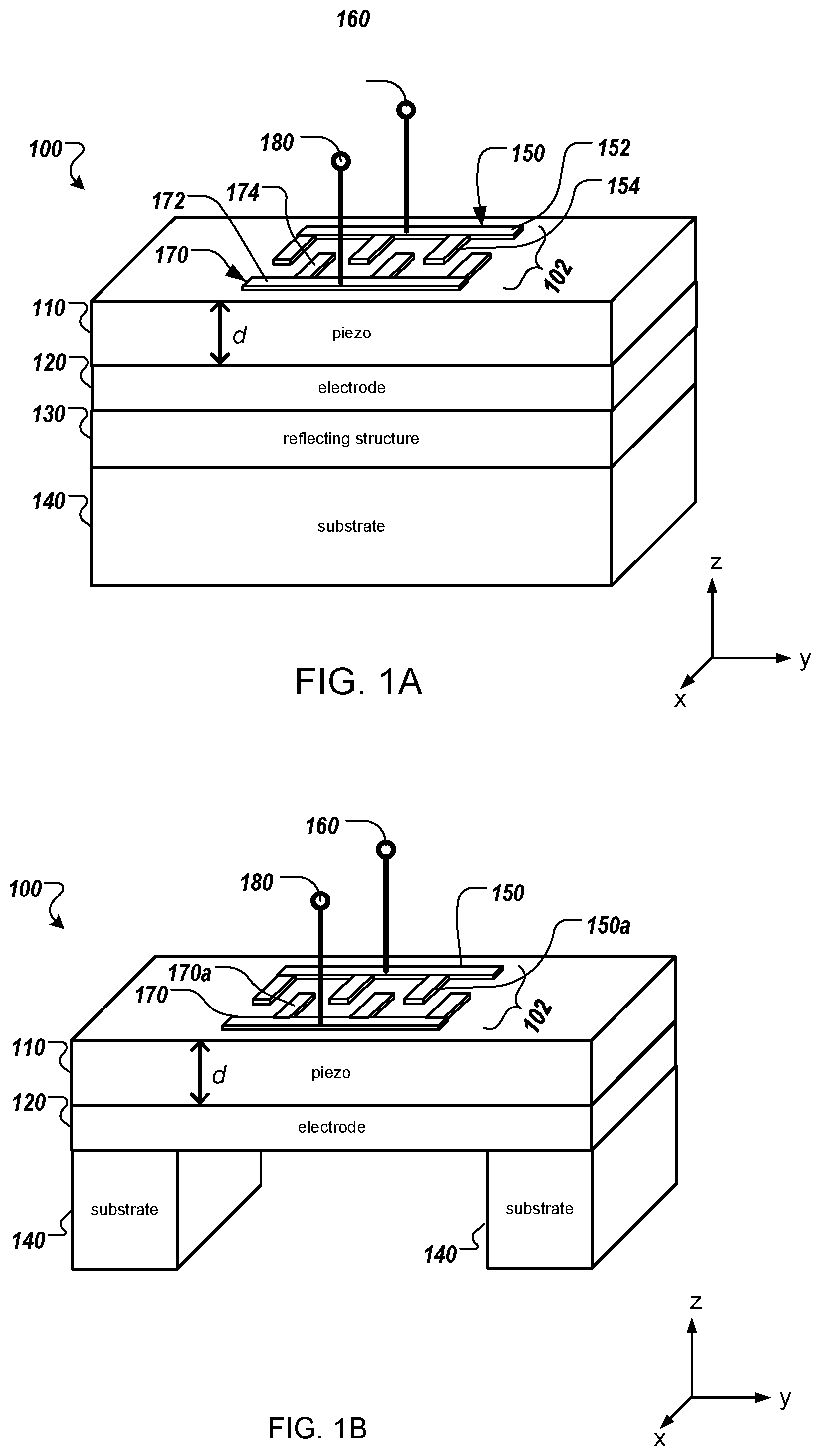 Patent US12184264 — Two-stage lateral bulk acoustic wave filter with capacitive coupling of counter electrode — Figure 1