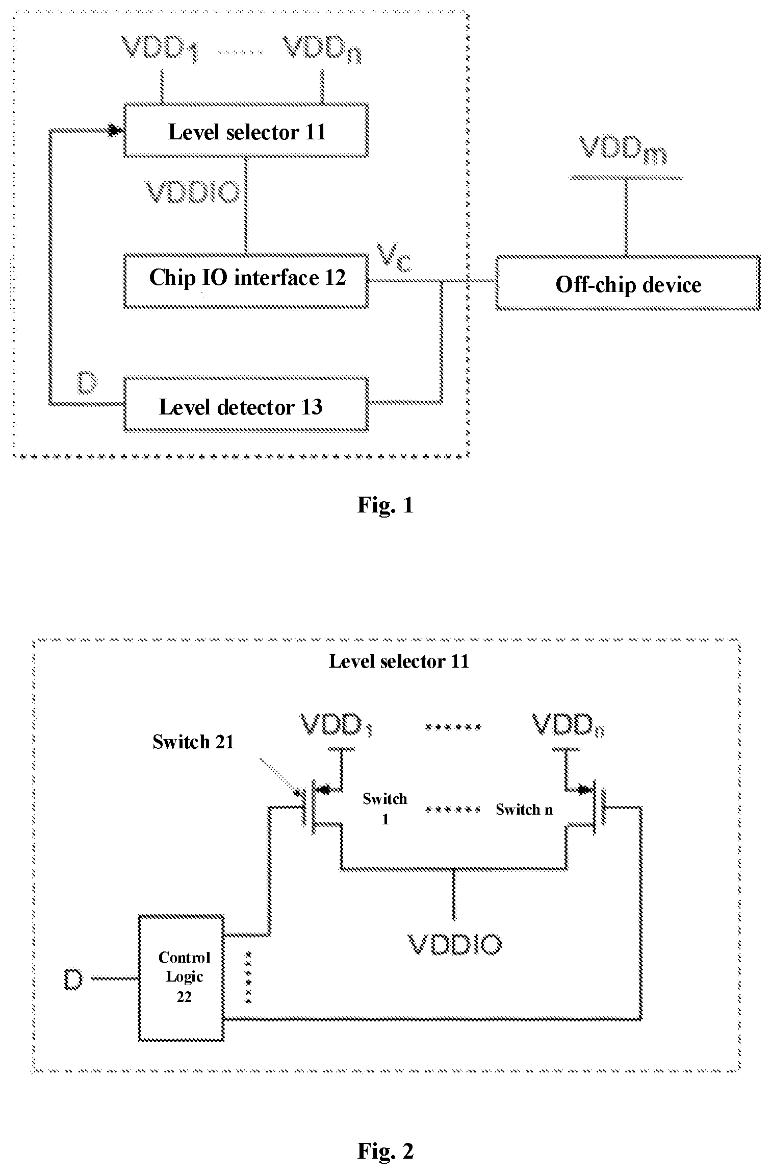 Patent US12184278 — Circuit, method and system for automatic level switching — Figure 1