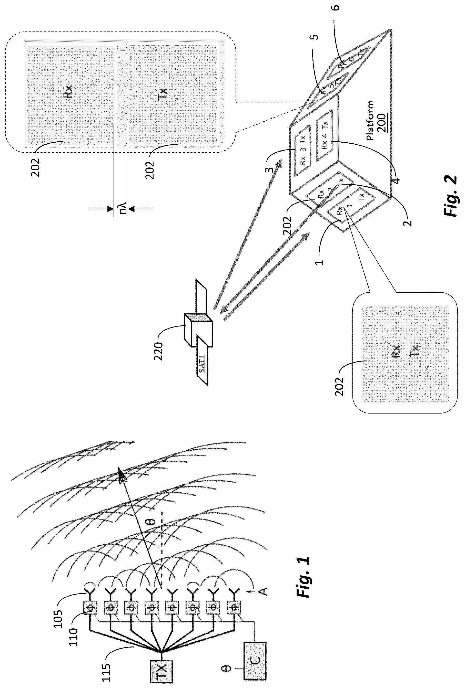 Patent US12184385 — System and method for selection of transmit array — Figure 1