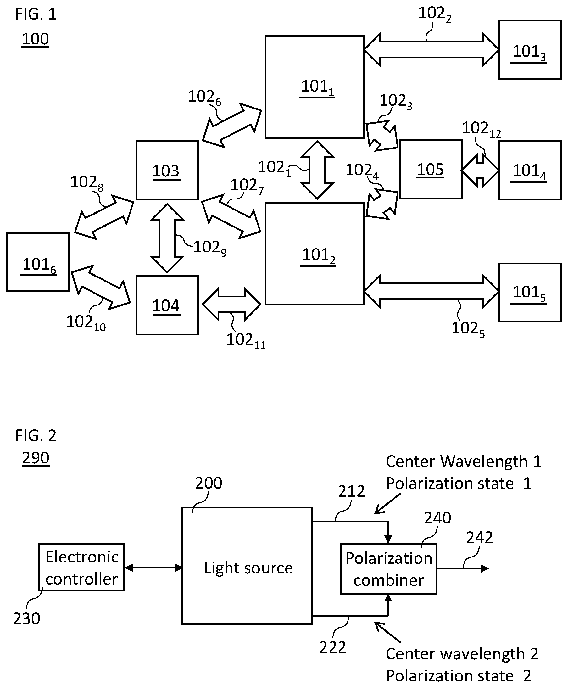 Patent US12184402 — Polarization-diversity optical power supply — Figure 1