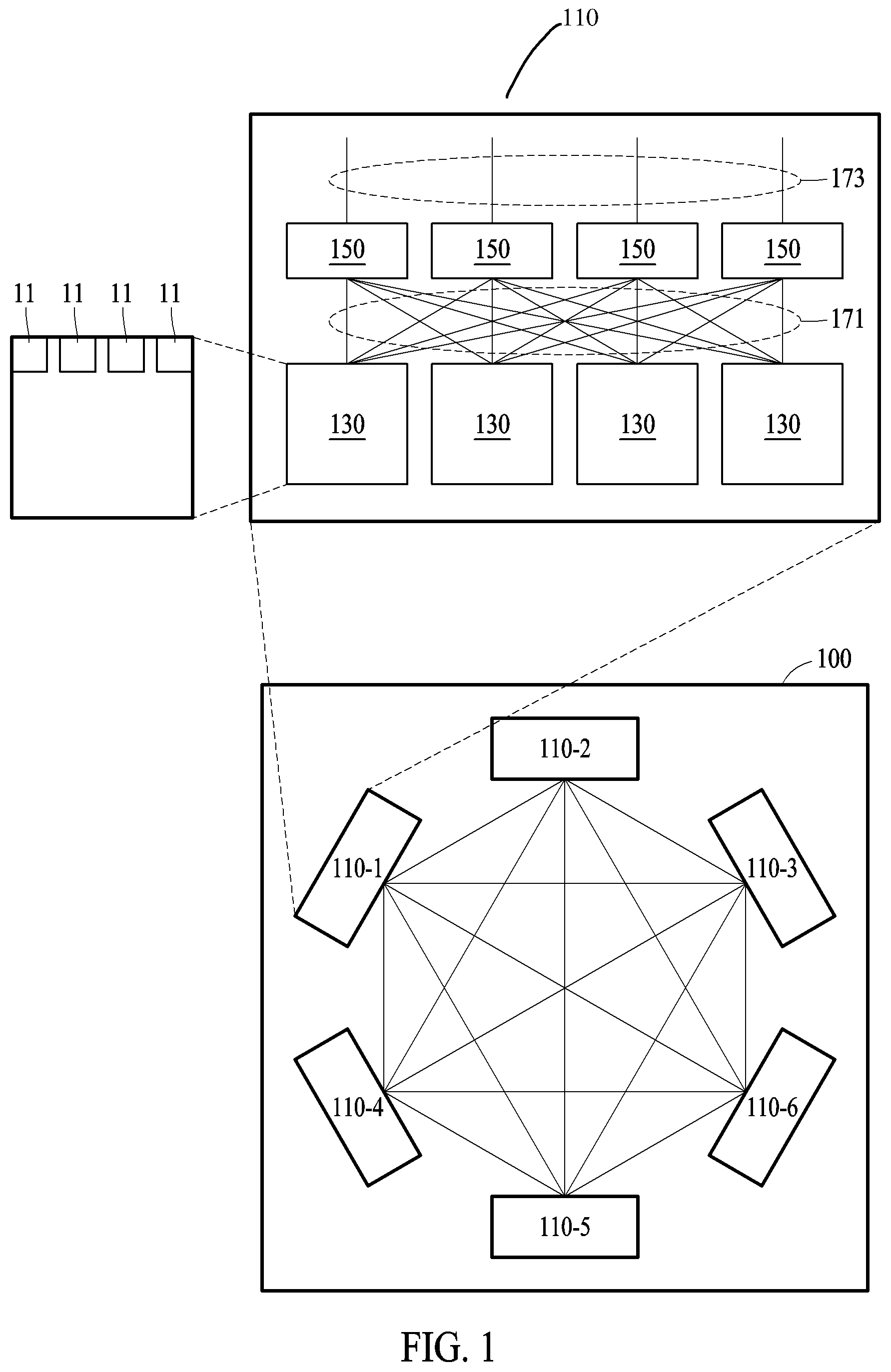 Patent US12184531 — Method and device with network topology formation — Figure 1