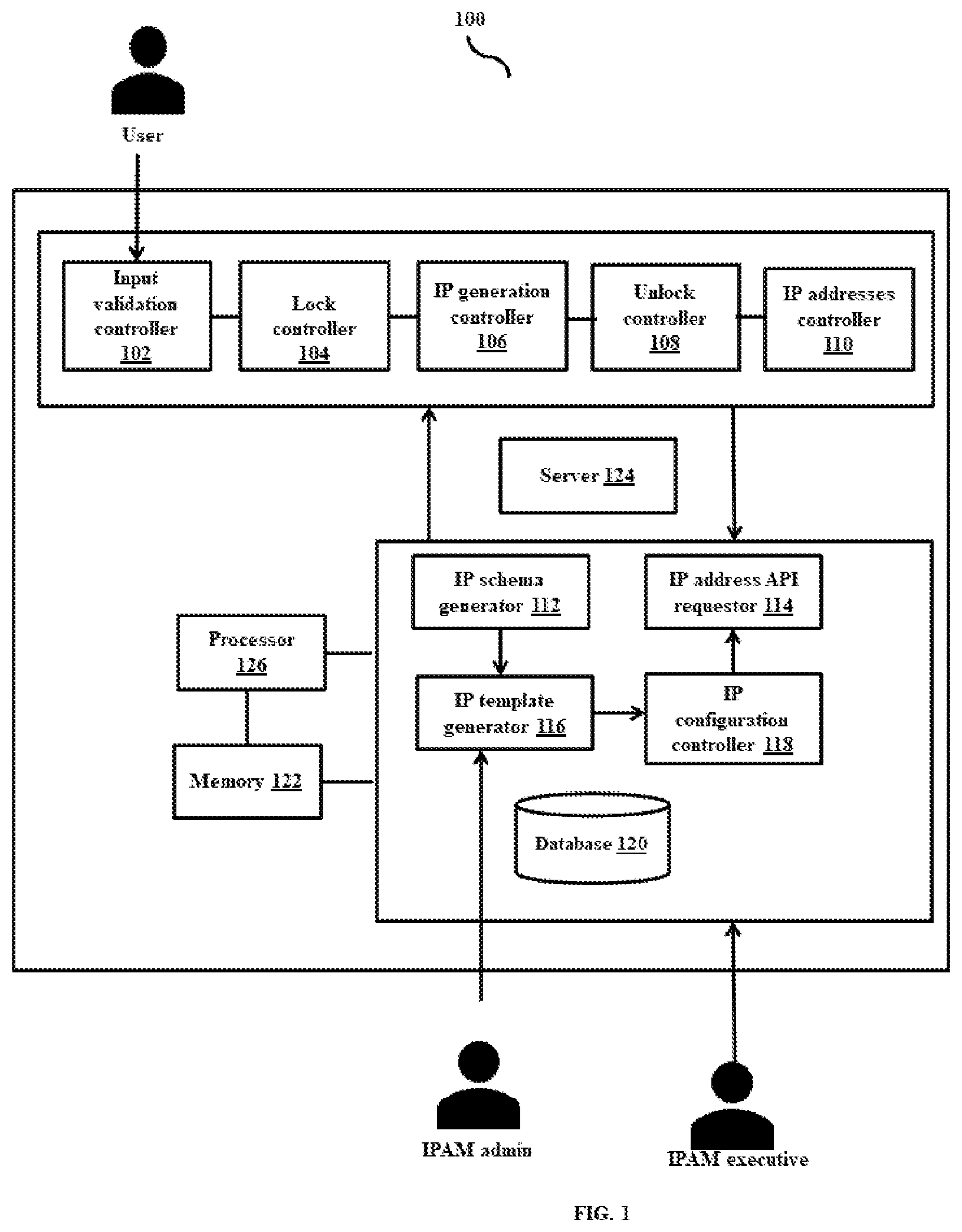 Patent US12184607 — Generating multiple internet protocol (IP) addresses in wireless network — Figure 1