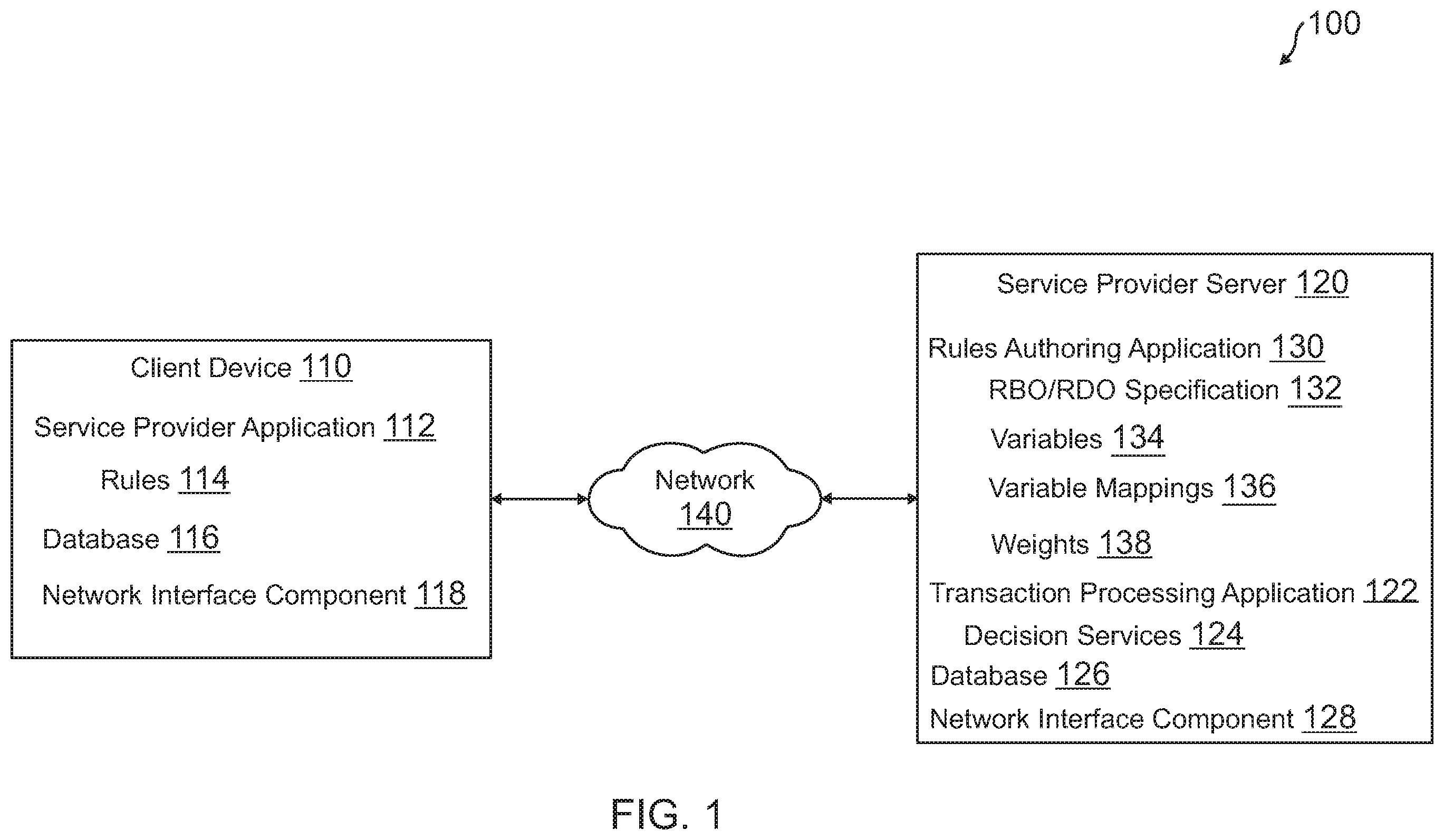 Patent US12184730 — Determining processing weights of rule variables for rule processing optimization — Figure 1