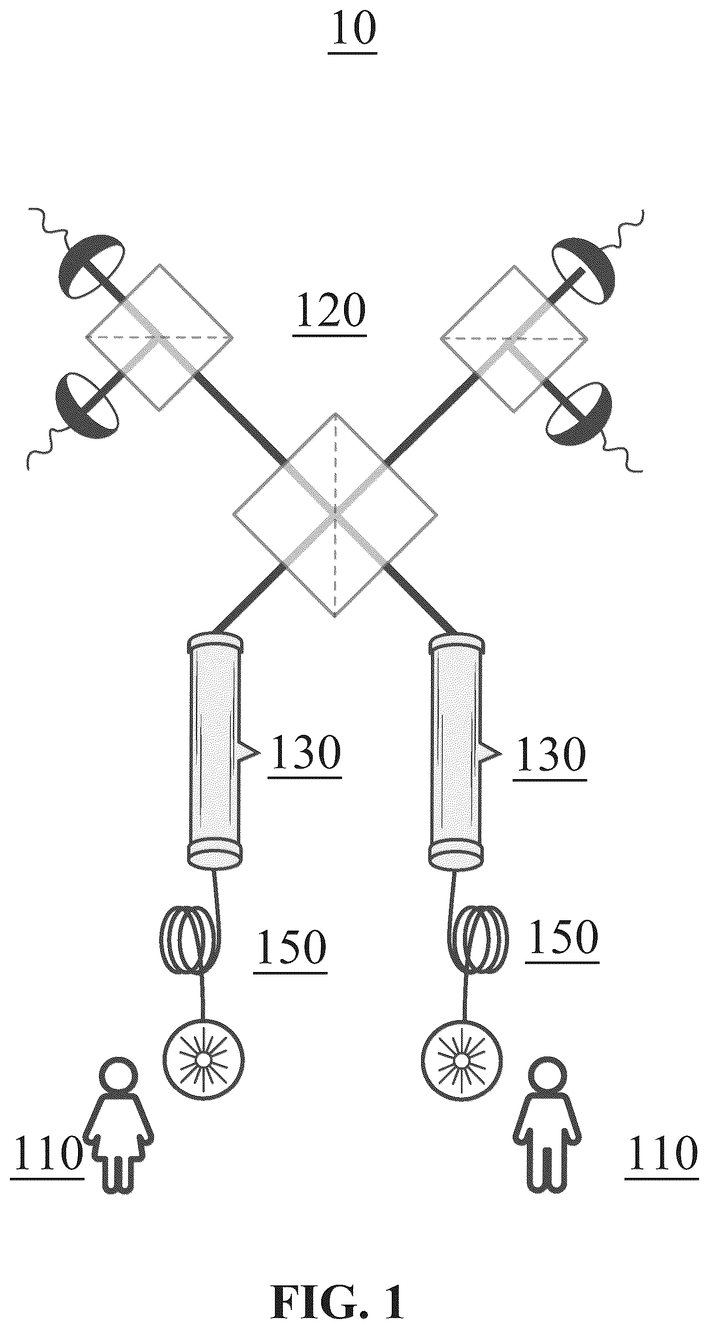 Patent US12184769 — Quantum network devices, systems, and methods — Figure 1