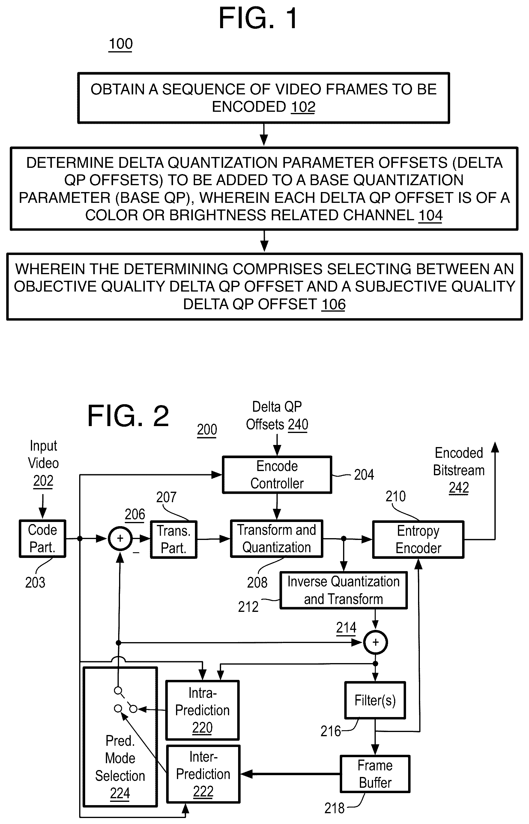 Patent US12184855 — Method and system of video coding with content adaptive quantization — Figure 1