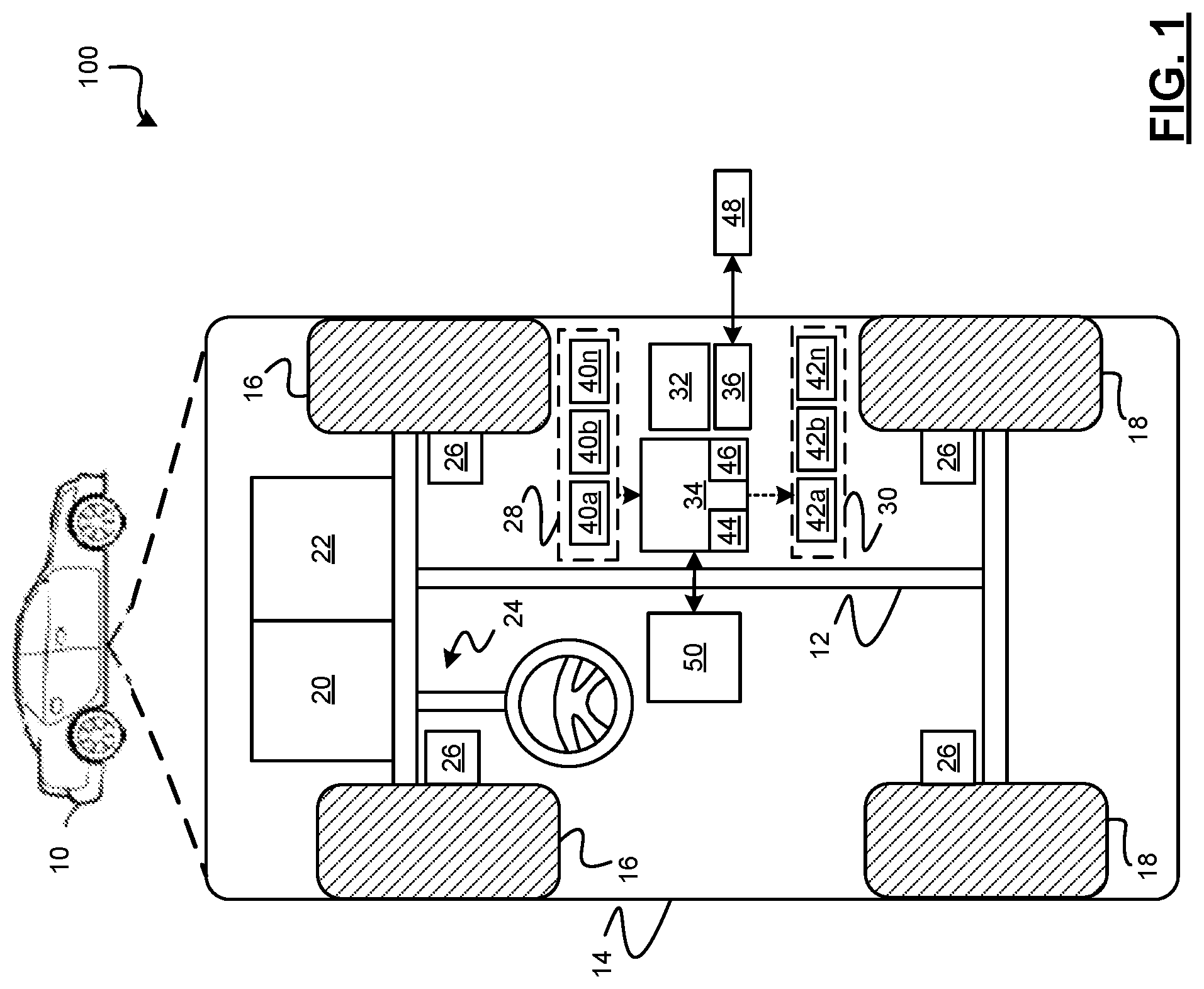 Patent US12184971 — Methods and systems for automated frame synchronization after initial video feed — Figure 1