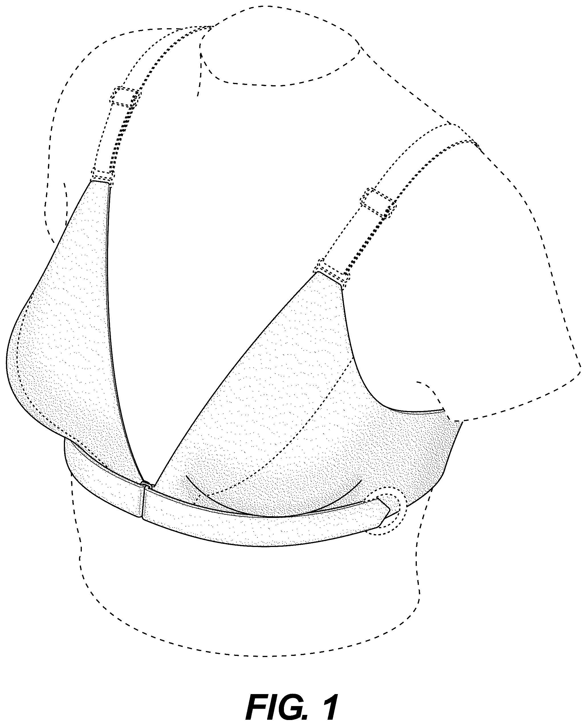 Patent USD1043036 — Plunge bra for women with limited mobility — Figure 1
