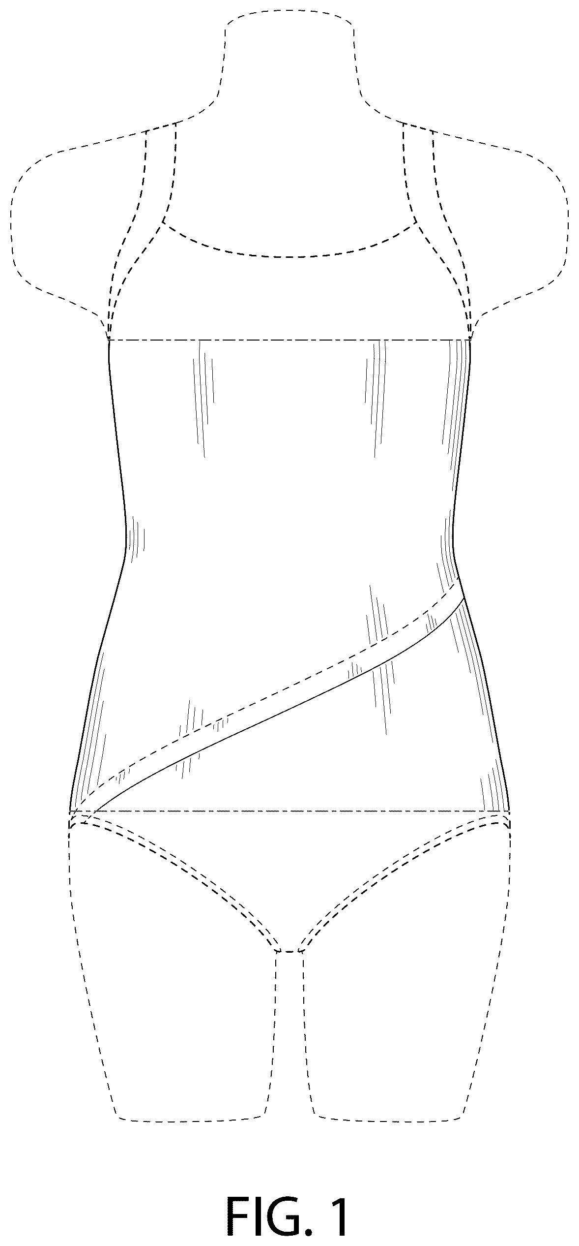 Patent USD1043038 — Swimsuit — Figure 1
