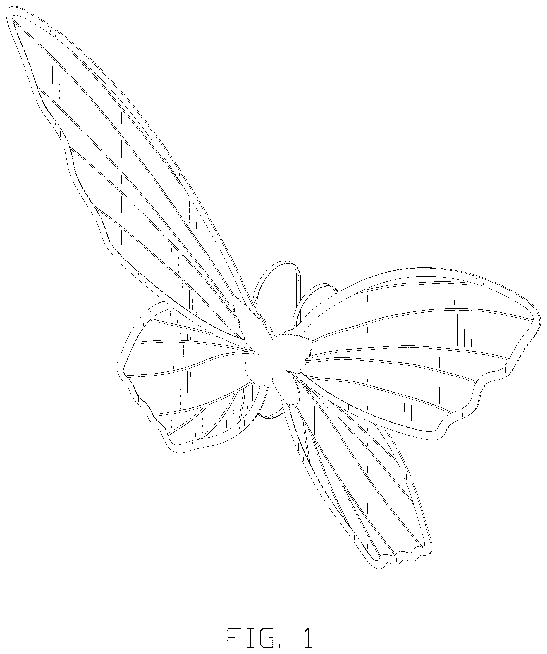 Patent USD1043042 — Four-winged fairy wings — Figure 1