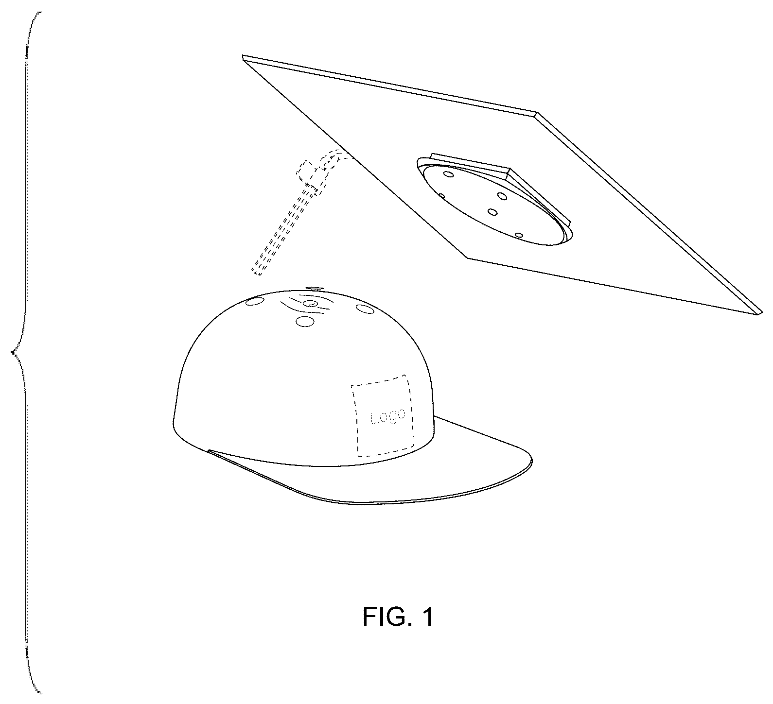Patent USD1043052 — Graduation cap — Figure 1