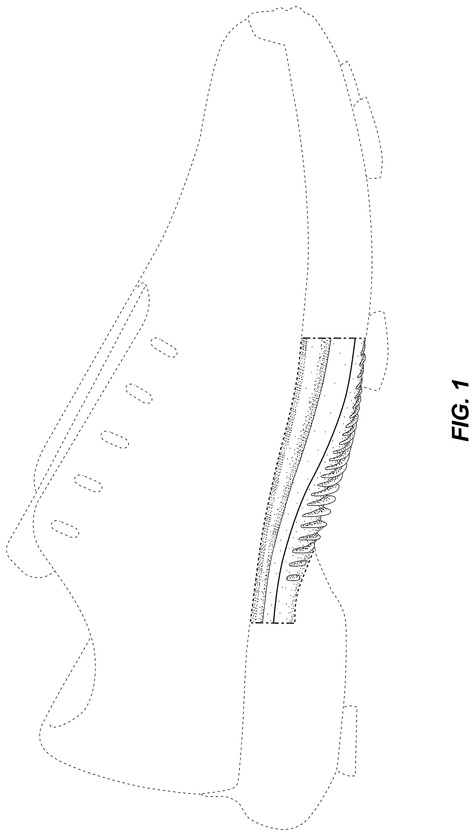Patent USD1043066 Figure 1 – Shoe