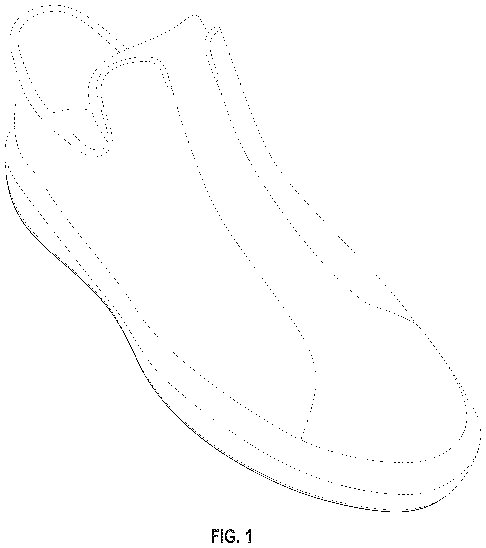 Patent USD1043067 — Shoe outsole bottom — Figure 1