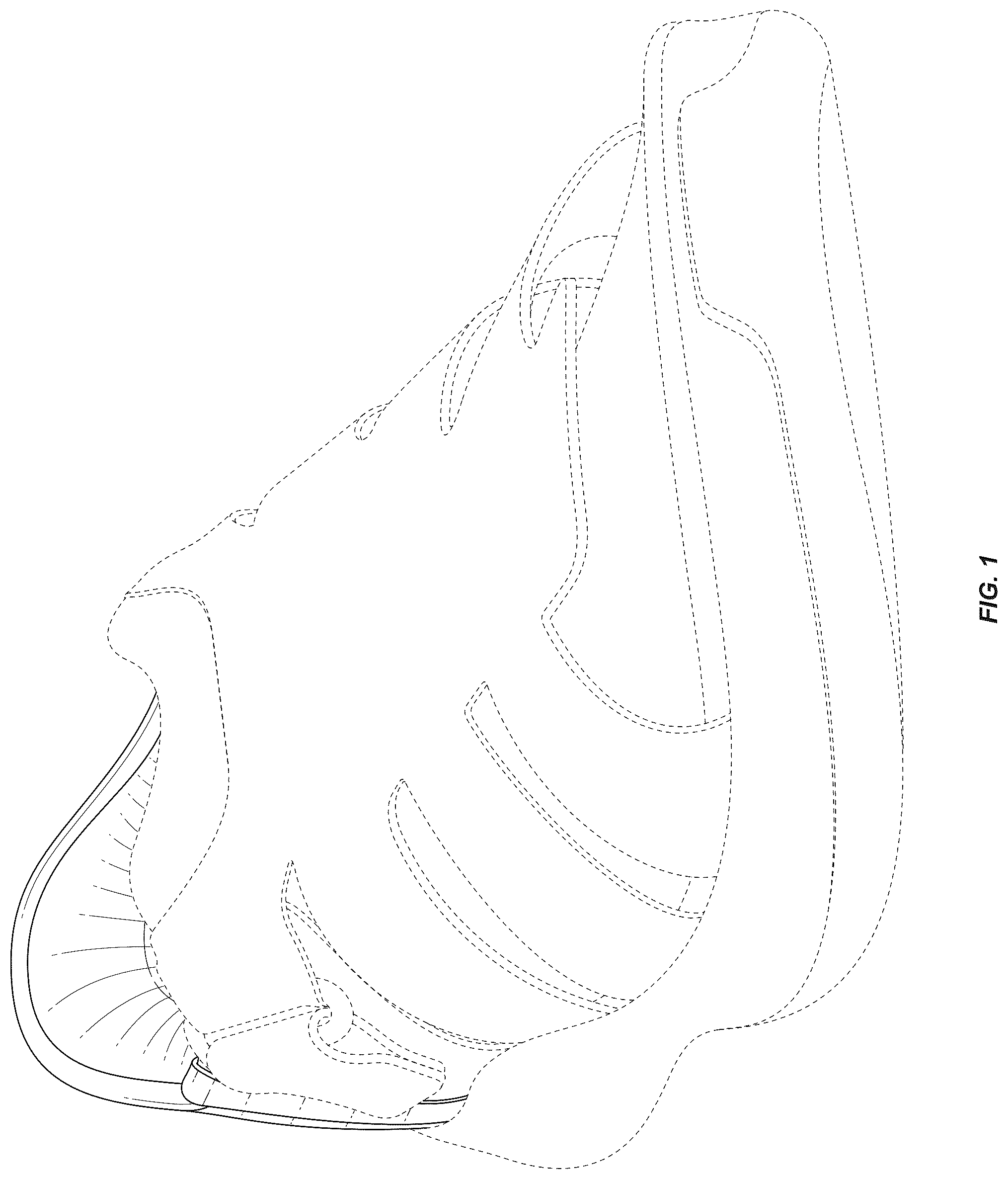 Patent USD1043085 — Shoe upper — Figure 1