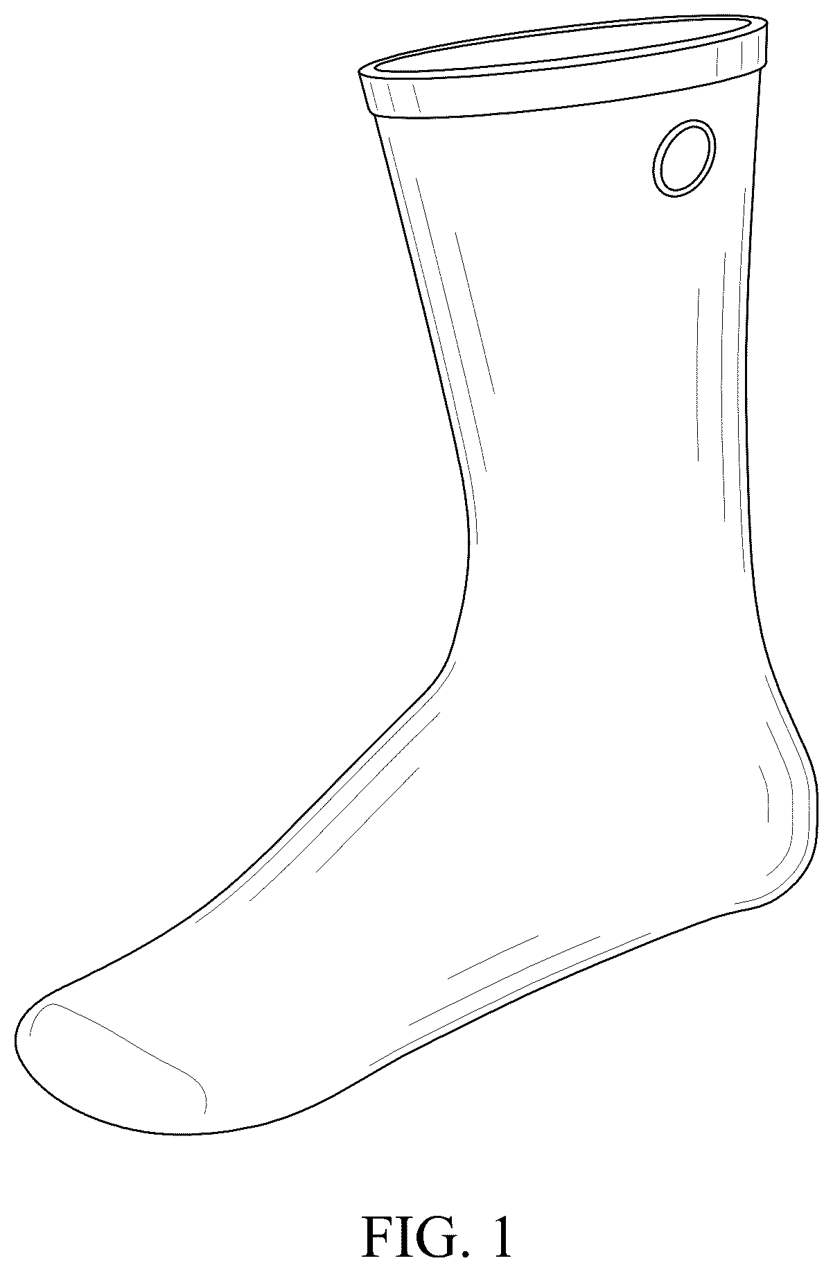 Patent USD1043092 — Sock — Figure 1