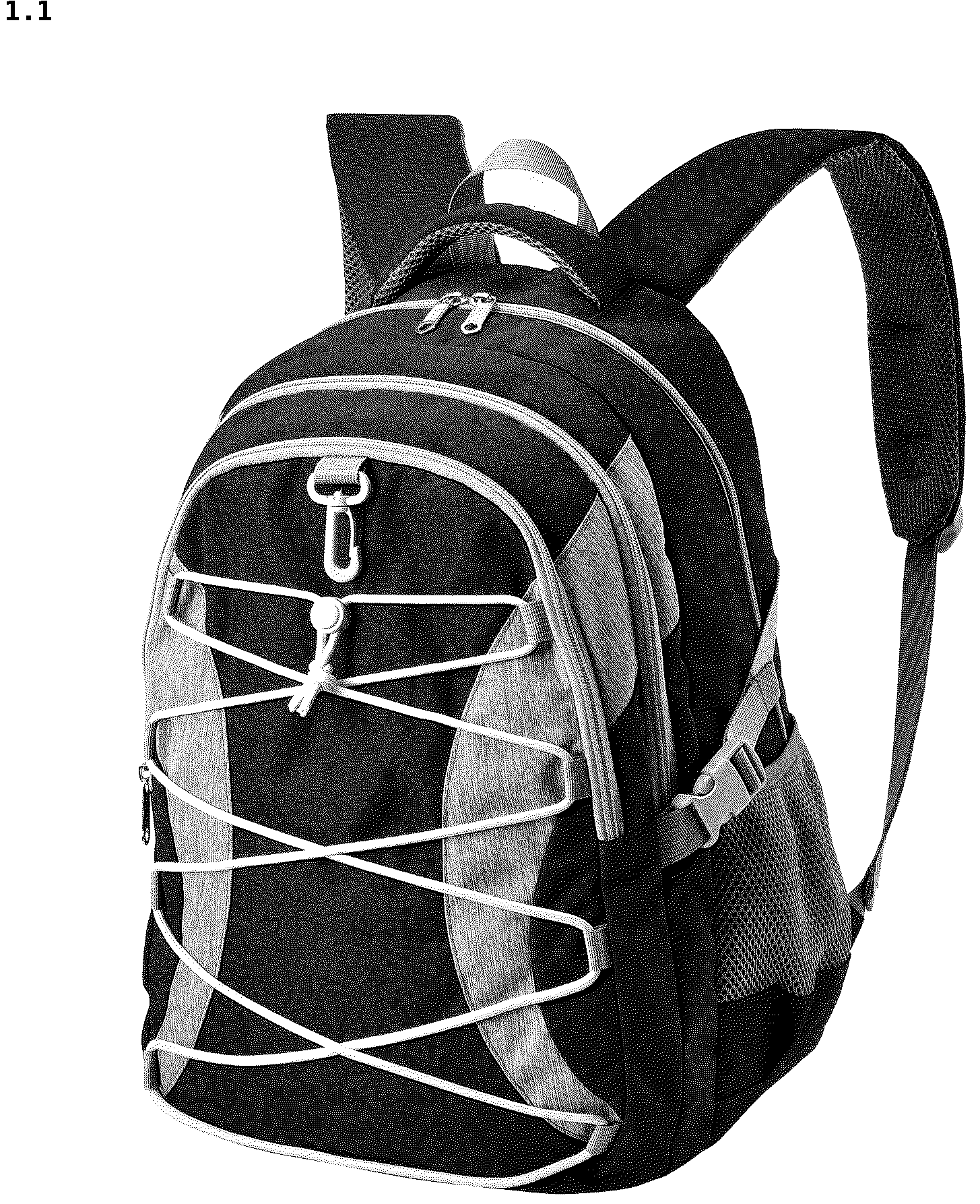 Patent USD1043101 Figure 1 – Backpack