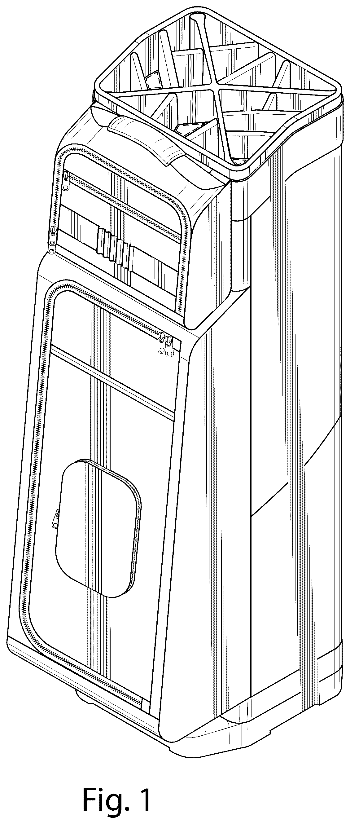 Patent USD1043107 — Golf tower bag — Figure 1