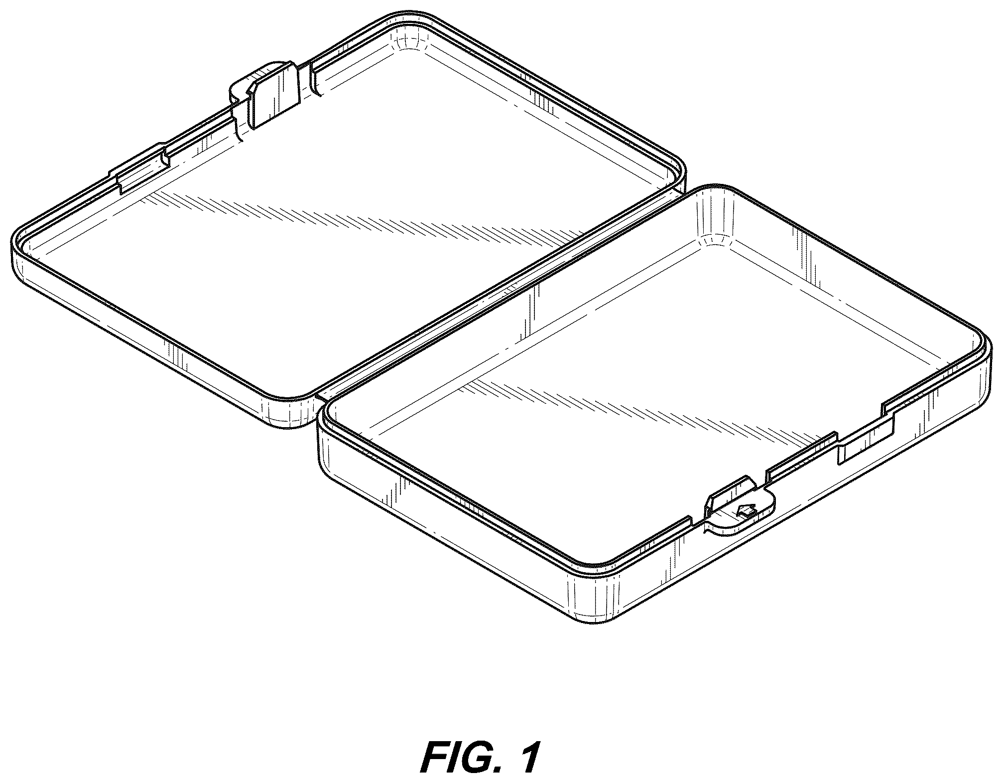 Patent USD1043117 — Latching case — Figure 1