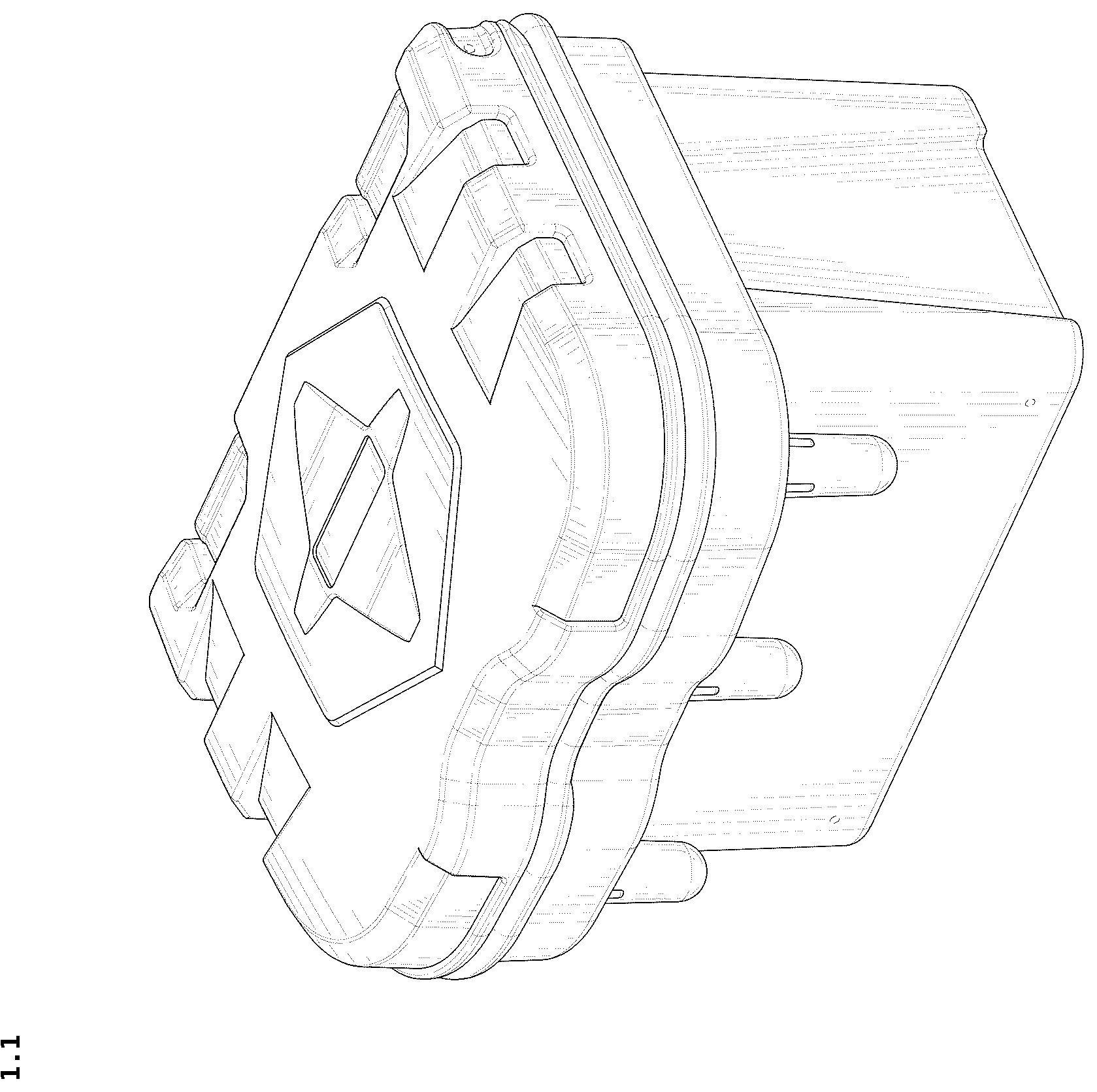 Patent USD1043120 — Storage box — Figure 1