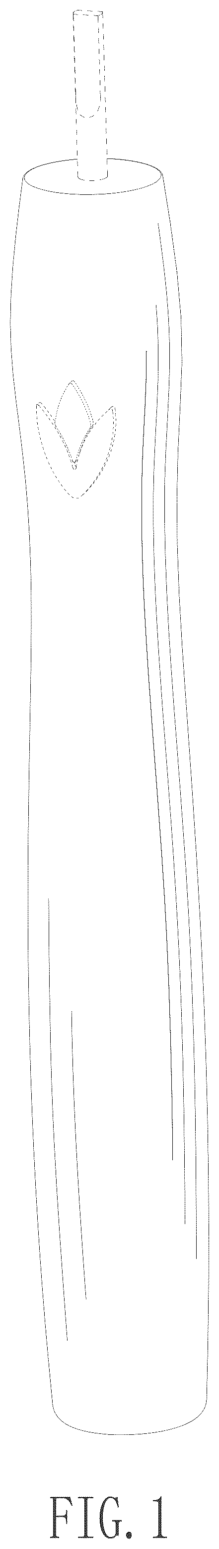 Patent USD1043126 Figure 1 – Electric toothbrush handle