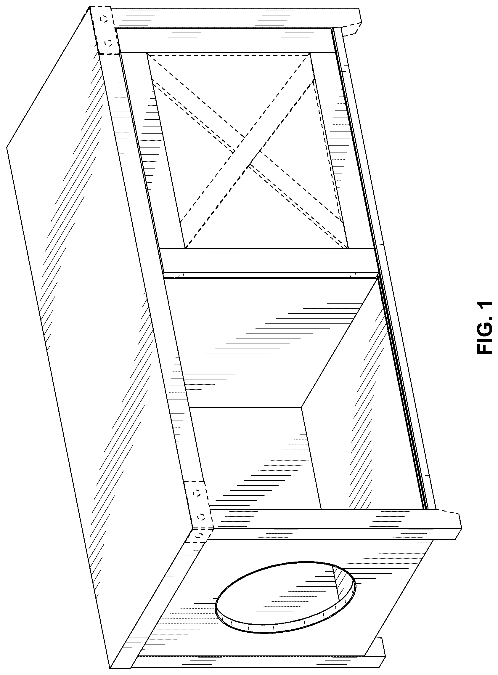 Patent USD1043143 Figure 1 – Bench