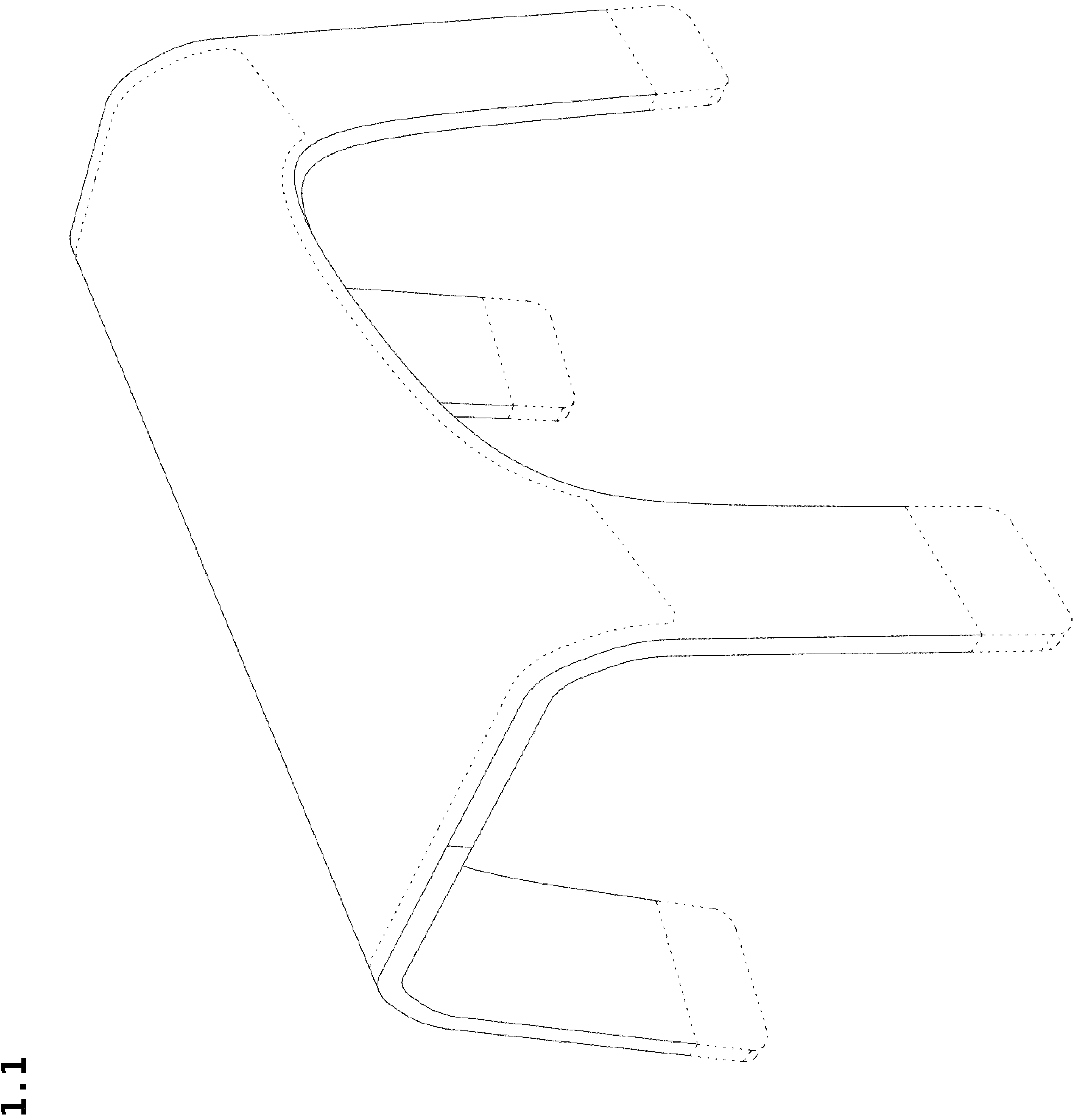 Patent USD1043145 — School bench — Figure 1
