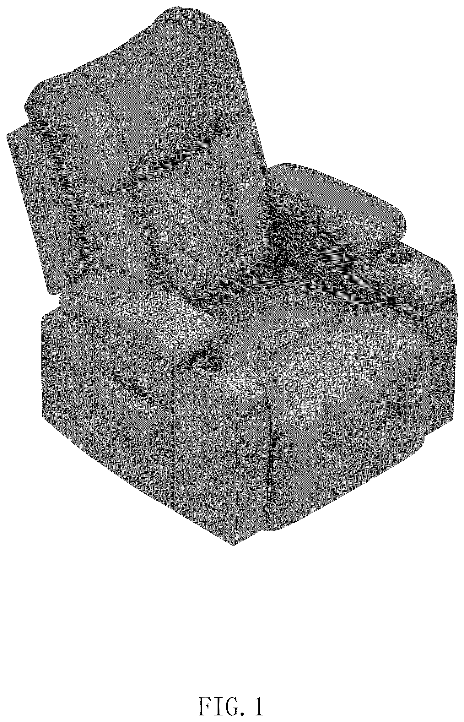 Patent USD1043152 — Recliner chair — Figure 1