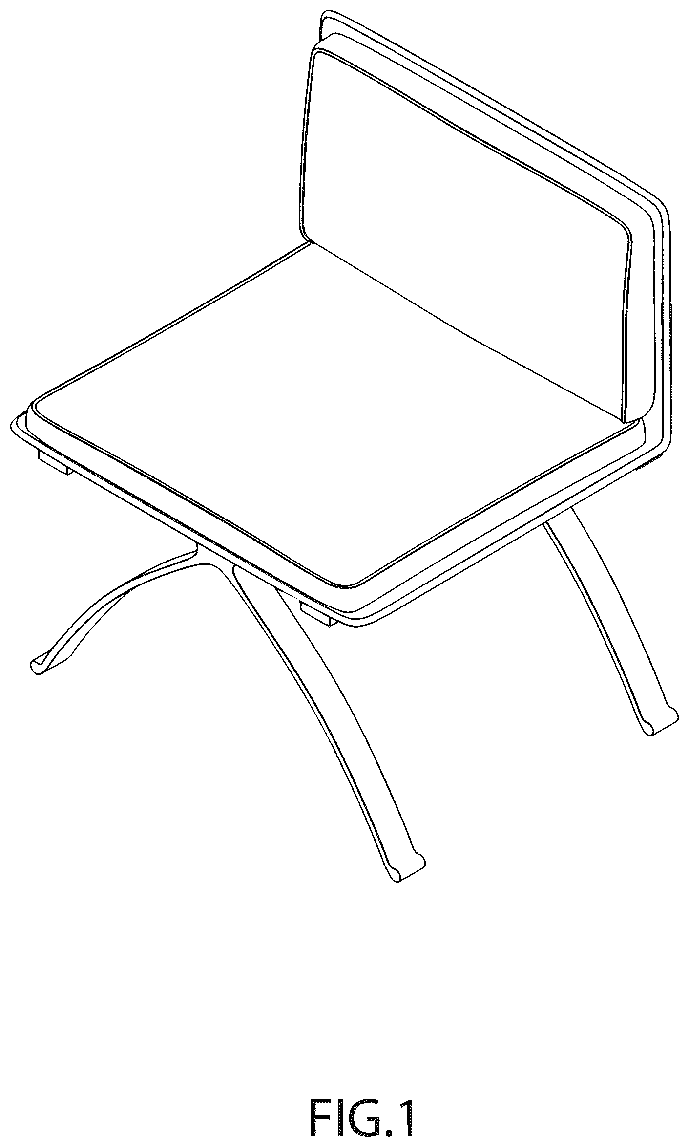 Patent USD1043155 — Chair — Figure 1