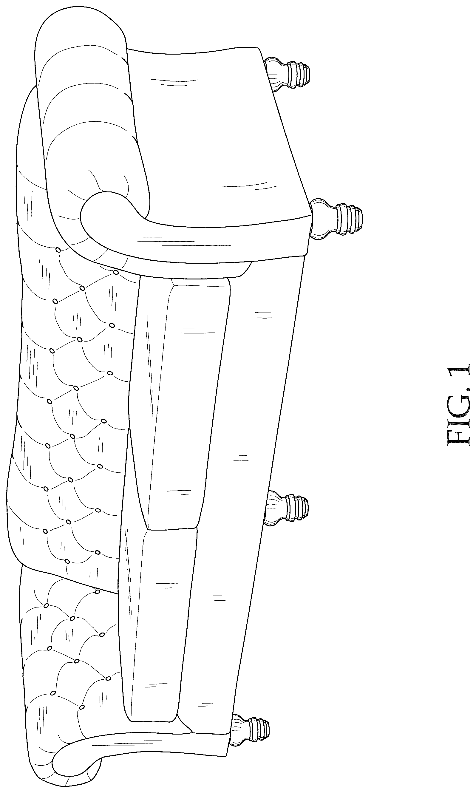 Patent USD1043162 Figure 1 – Sofa