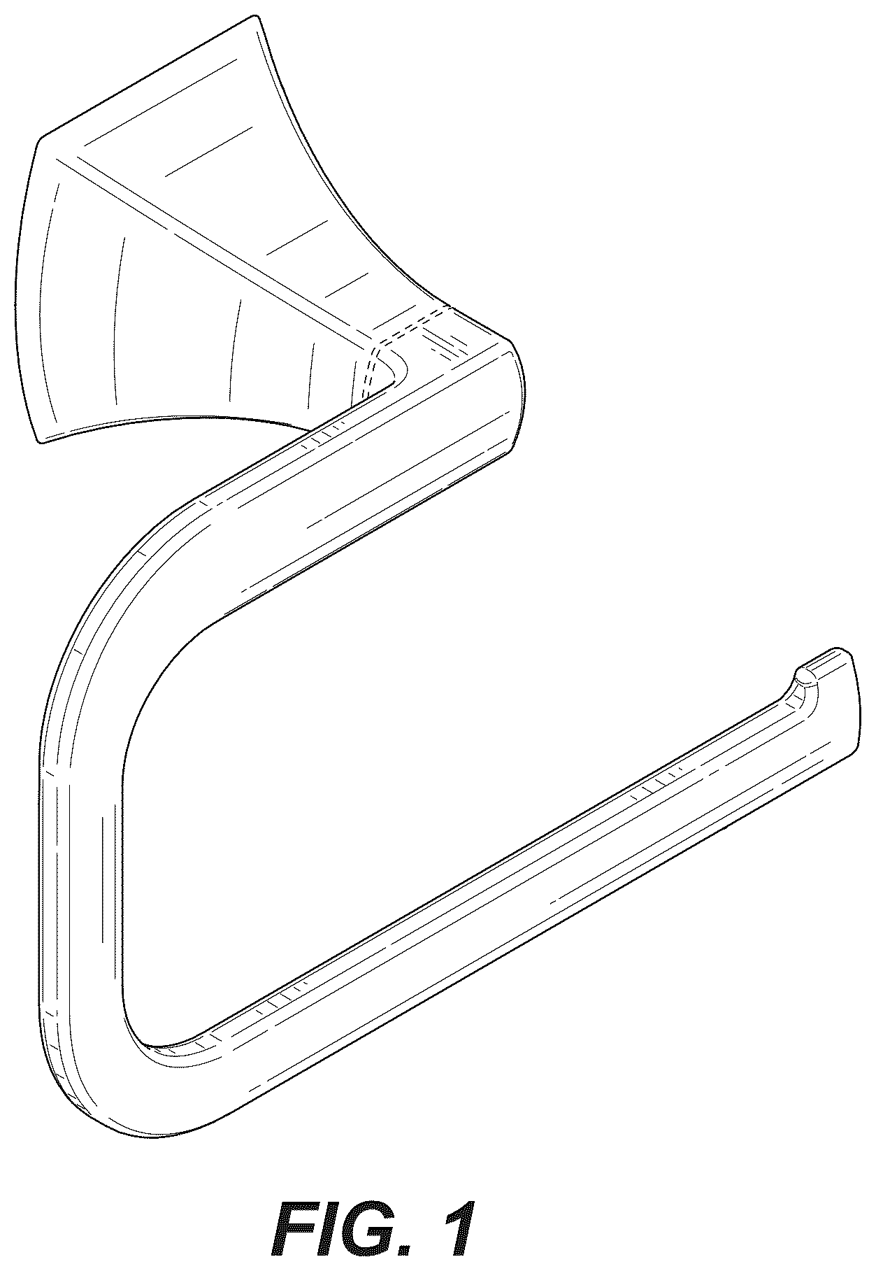 Patent USD1043171 Figure 1 – Holder for towel or paper roll