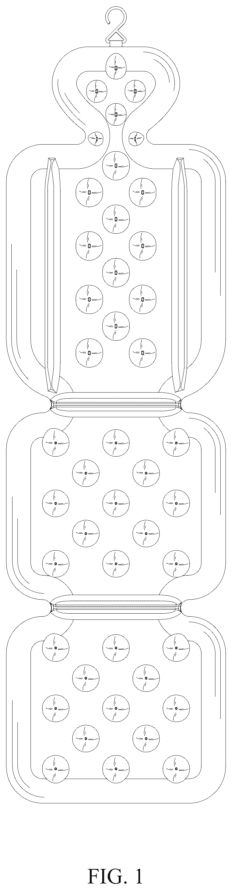 Patent USD1043185 Figure 1 – Bath mat