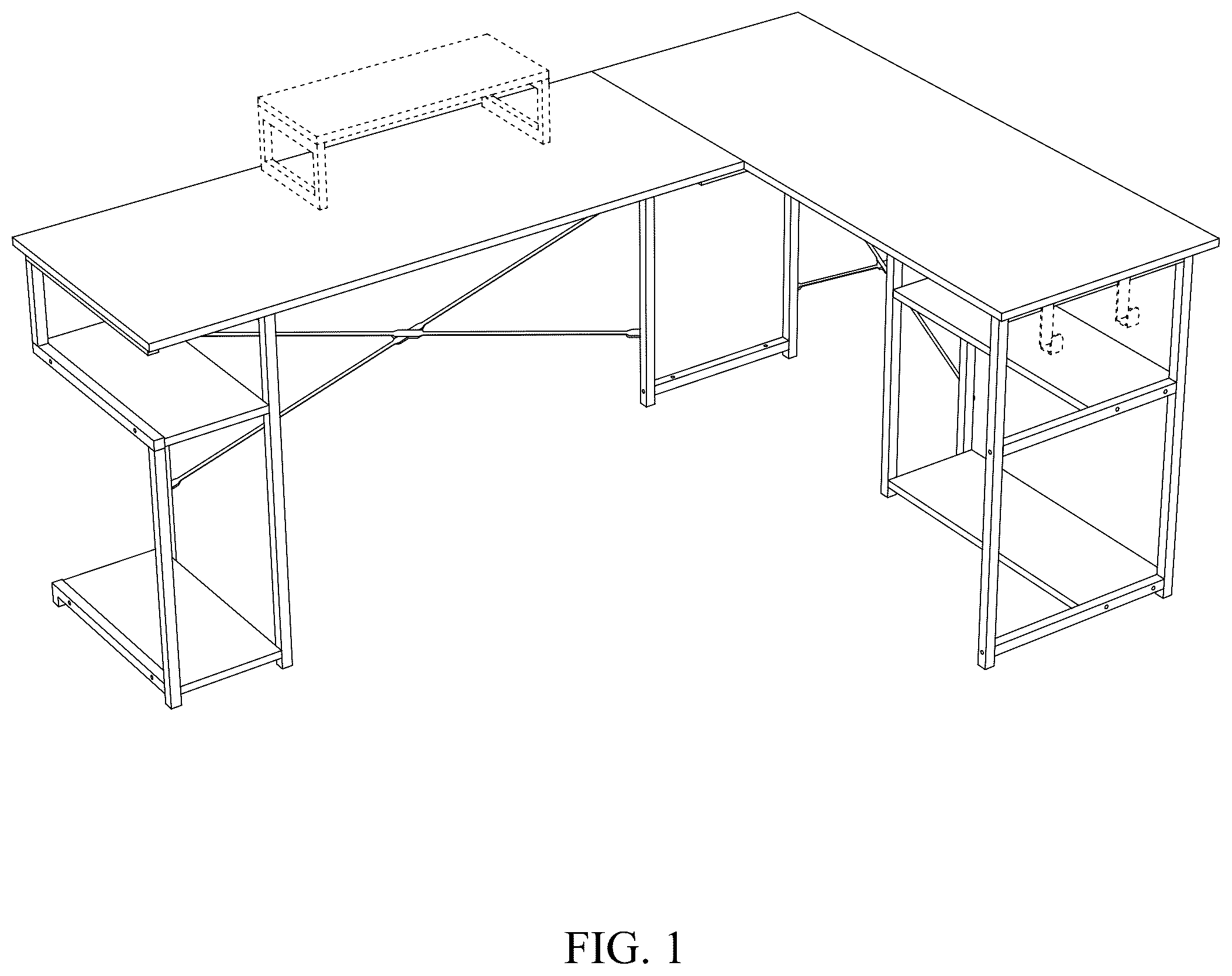 Patent USD1043190 — Multi-function desk — Figure 1