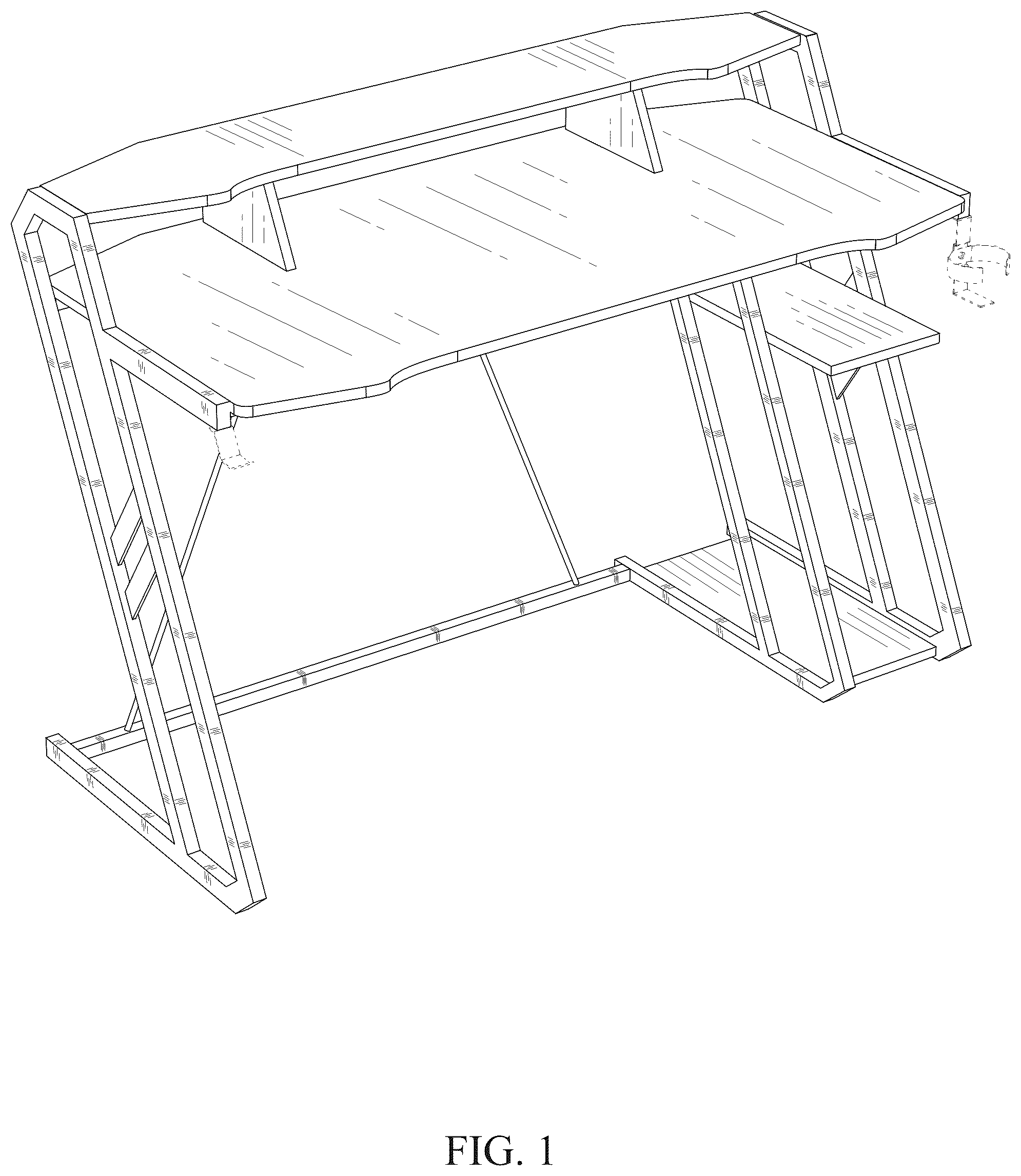 Patent USD1043191 — Gaming desk — Figure 1