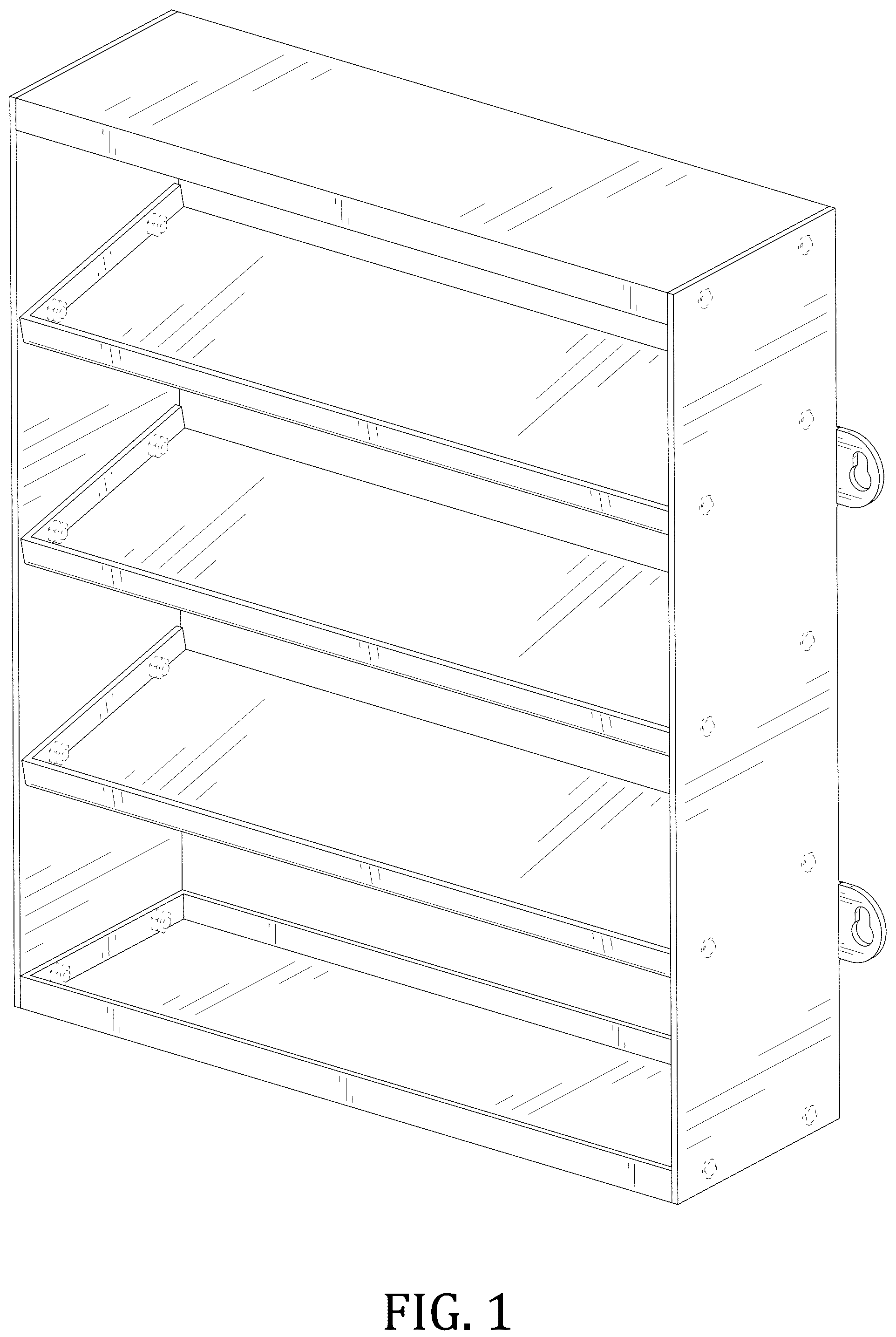 Patent USD1043197 — Storage and display rack — Figure 1