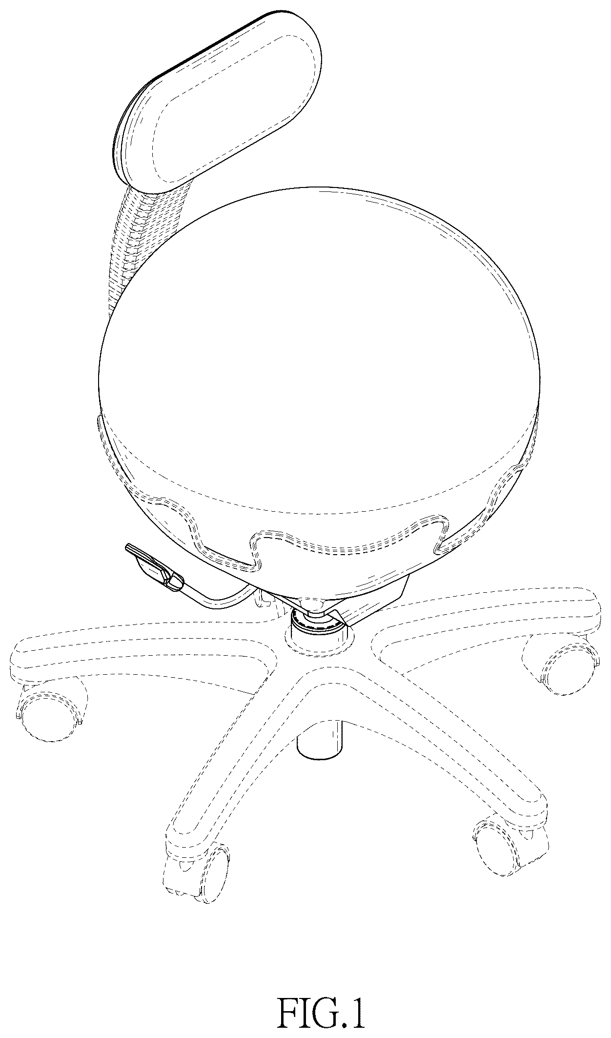 Patent USD1043208 — Ball chair — Figure 1