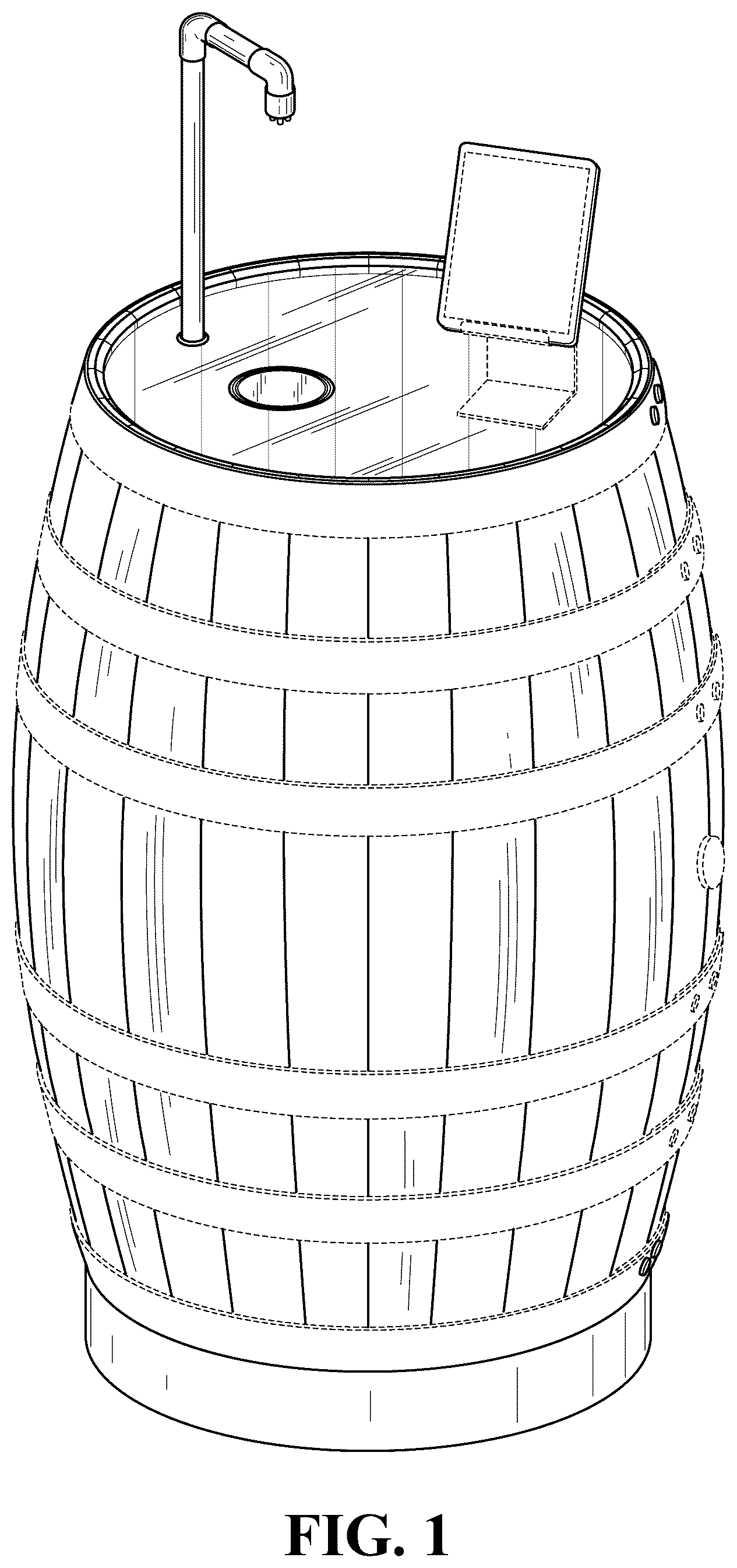 Patent USD1043219 — Wine dispenser — Figure 1
